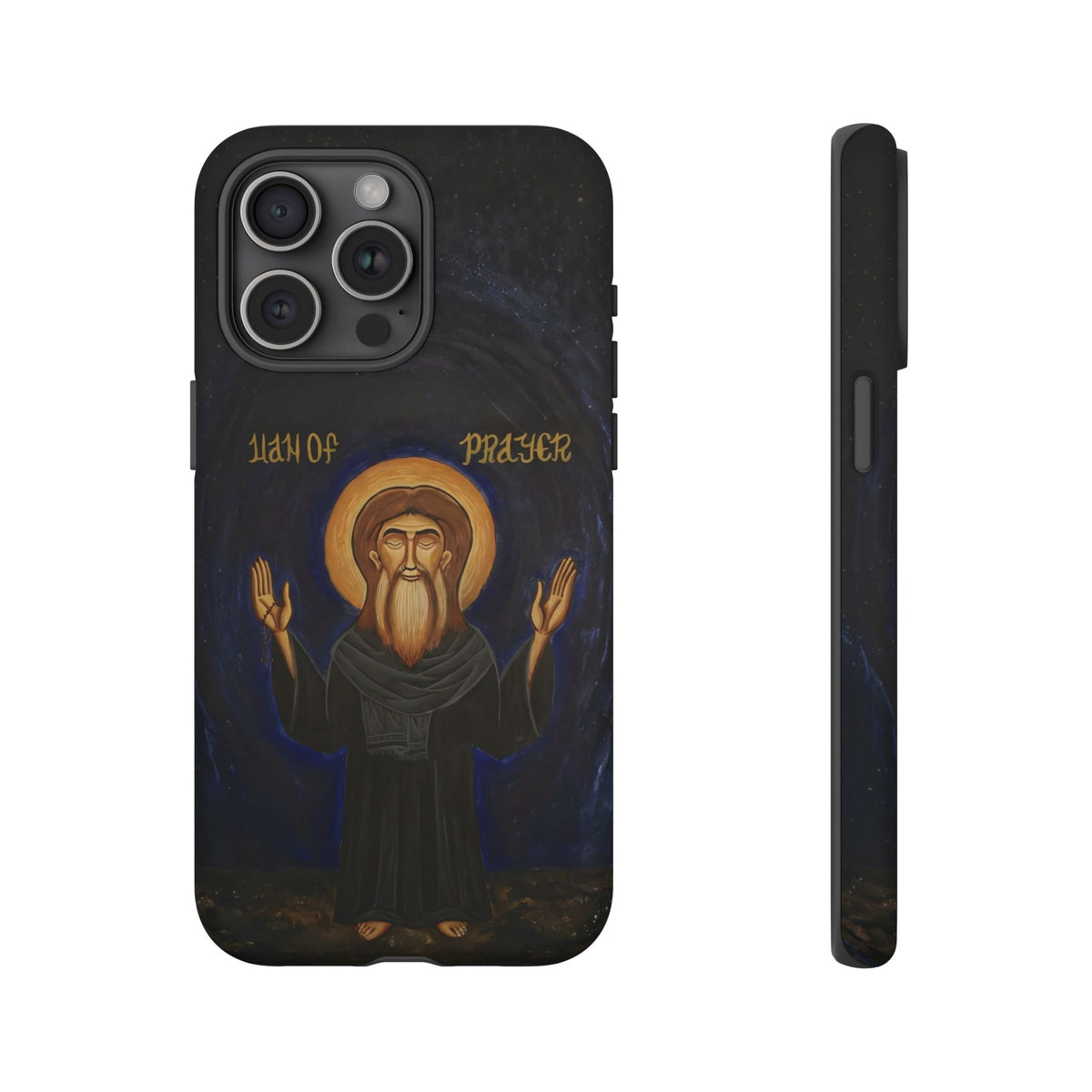 Christelijk telefoonhoesje Paus Cyrillus VI zwart mat