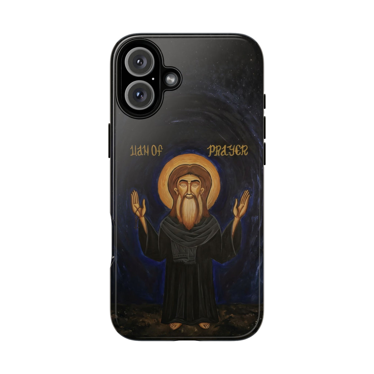 Christelijk telefoonhoesje Paus Cyrillus VI zwart mat