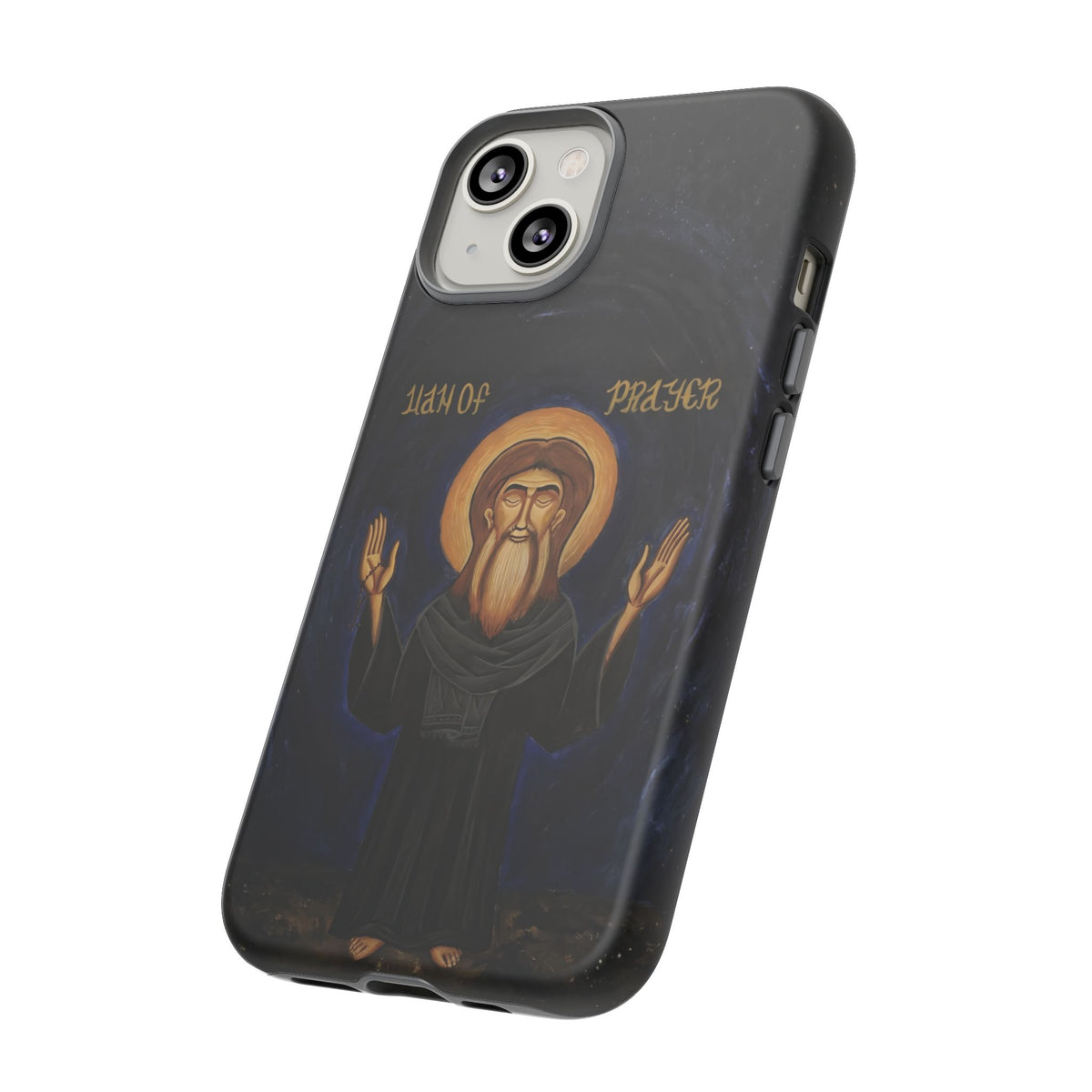 Christelijk telefoonhoesje Paus Cyrillus VI zwart mat