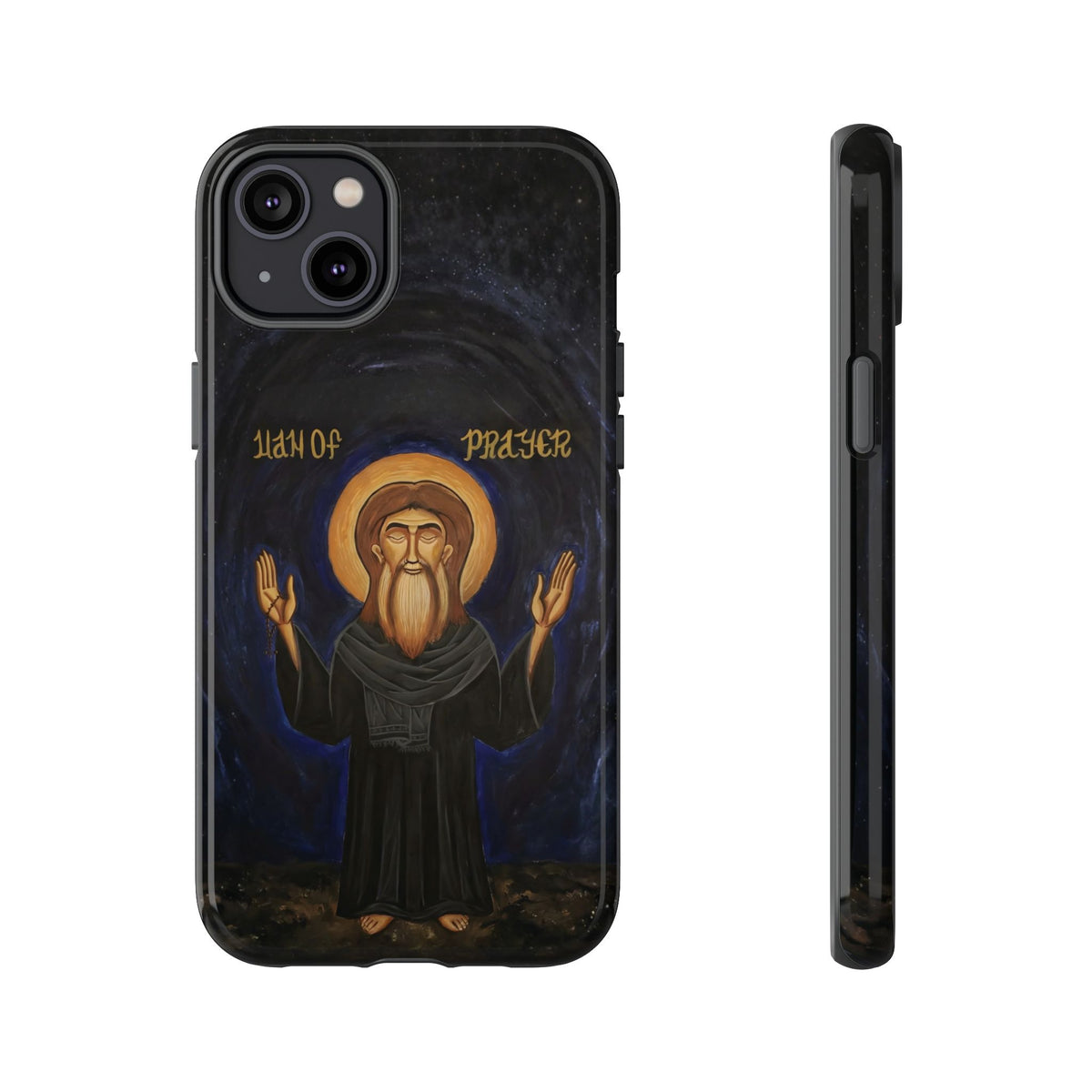 Christelijk telefoonhoesje Paus Cyrillus VI zwart mat