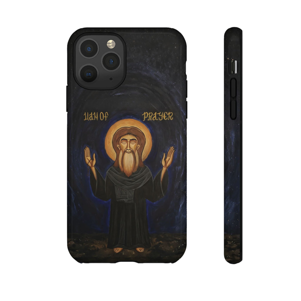 Christelijk telefoonhoesje Paus Cyrillus VI zwart mat