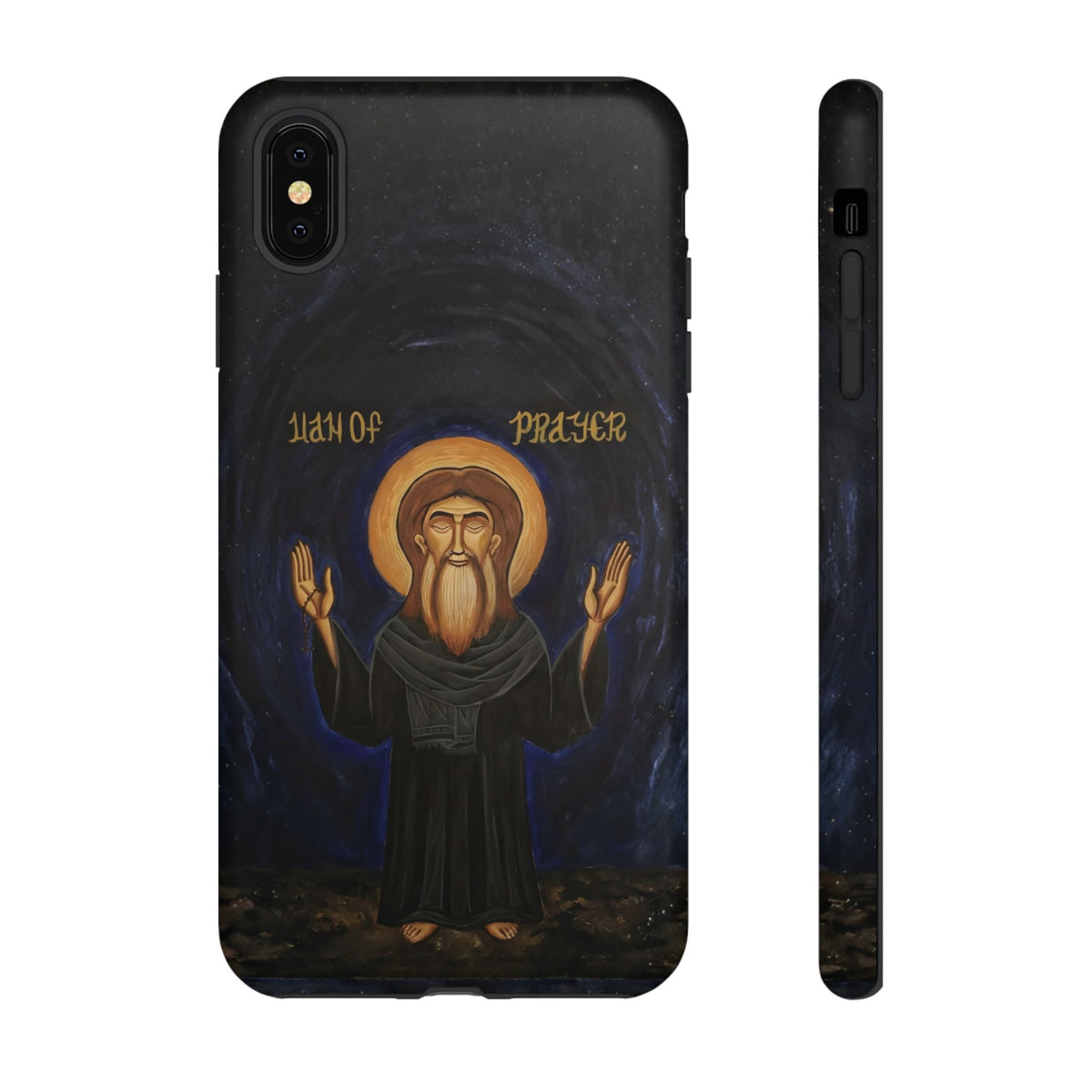 Christelijk telefoonhoesje Paus Cyrillus VI zwart mat