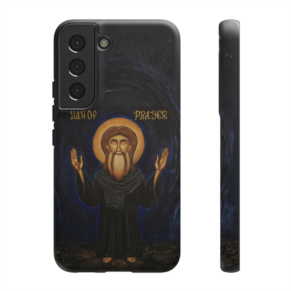 Christelijk telefoonhoesje Paus Cyrillus VI zwart mat