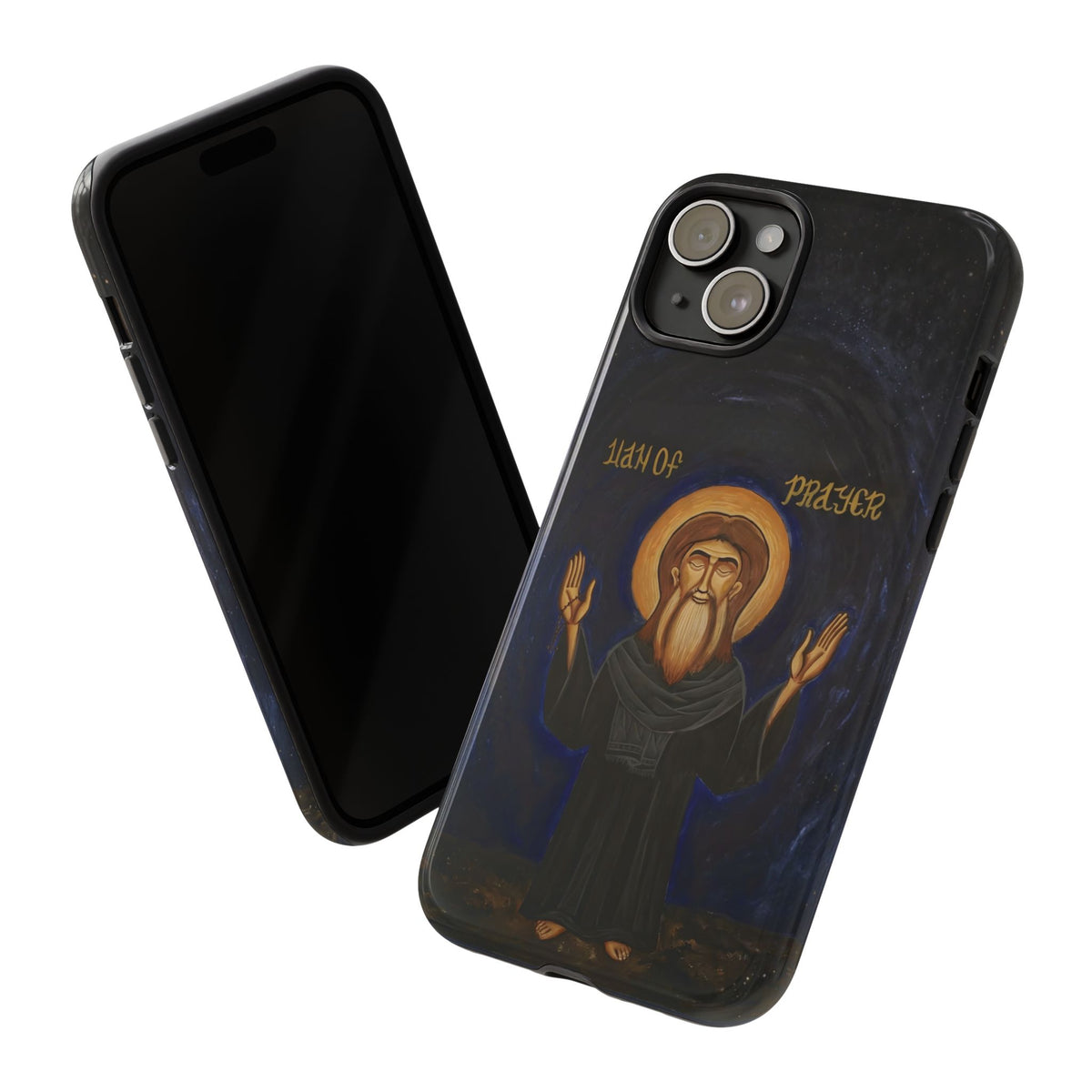 Christelijk telefoonhoesje Paus Cyrillus VI zwart mat