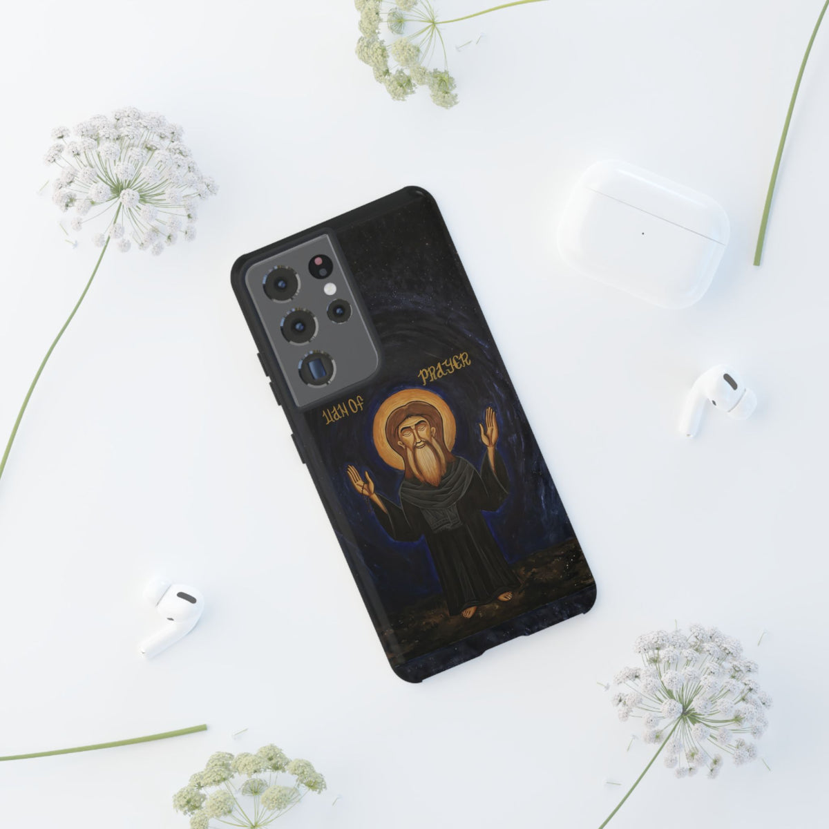Christelijk telefoonhoesje Paus Cyrillus VI zwart mat