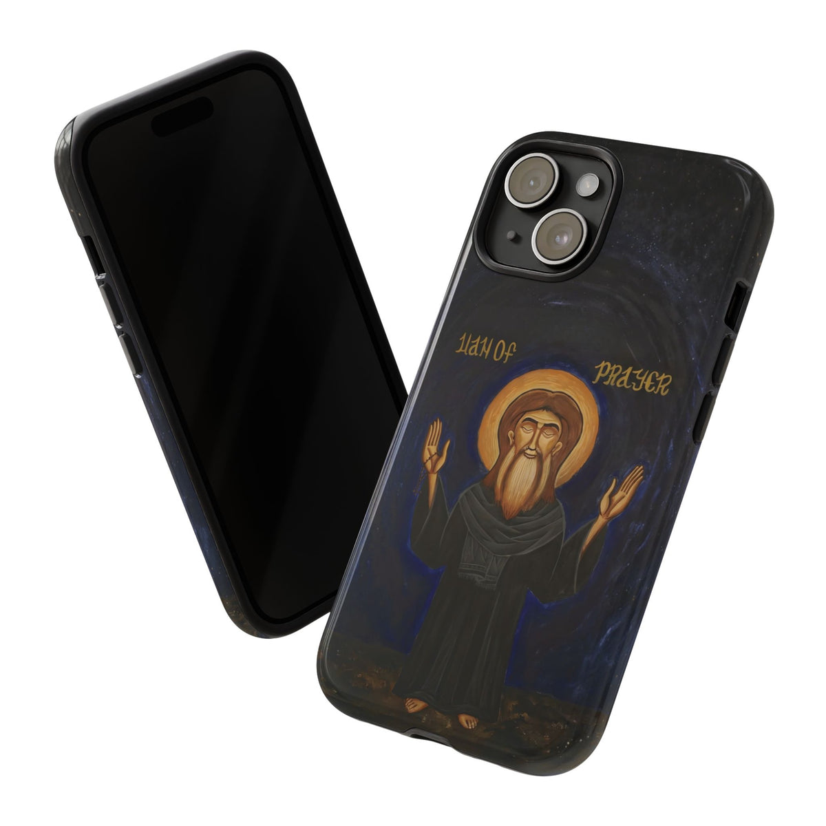 Christelijk telefoonhoesje Paus Cyrillus VI zwart mat