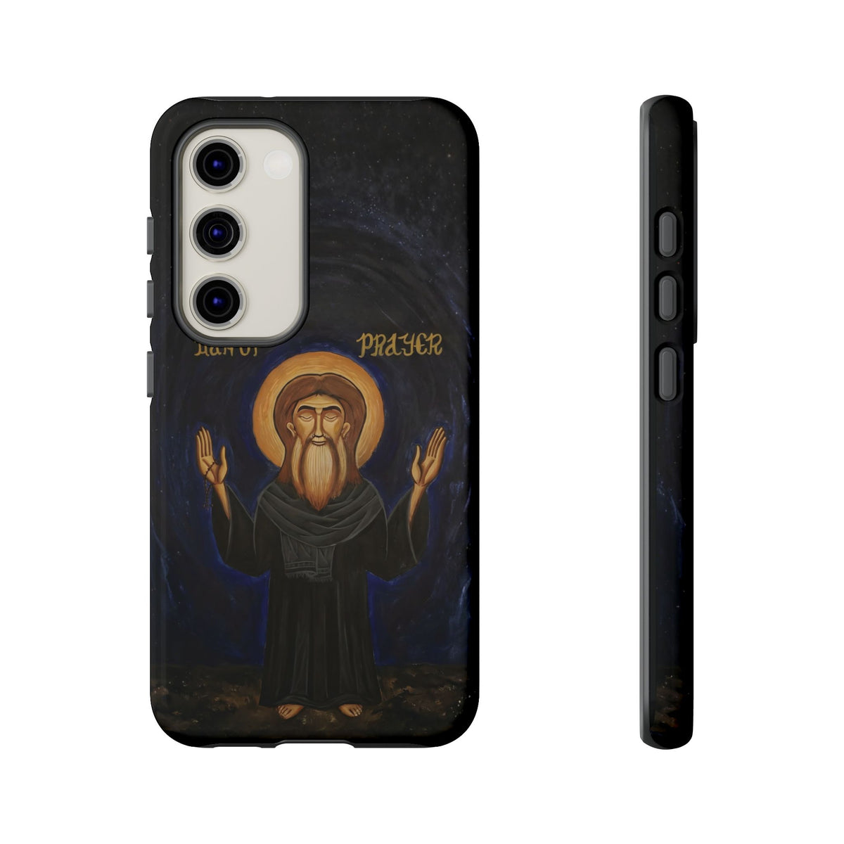 Christelijk telefoonhoesje Paus Cyrillus VI zwart mat