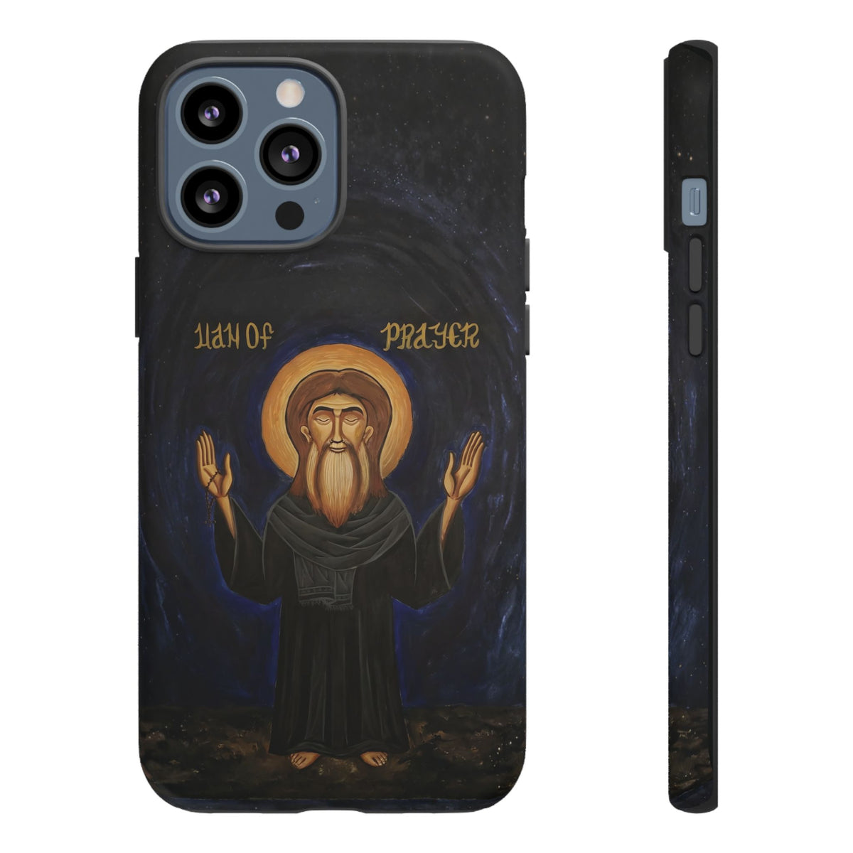 Christelijk telefoonhoesje Paus Cyrillus VI zwart mat
