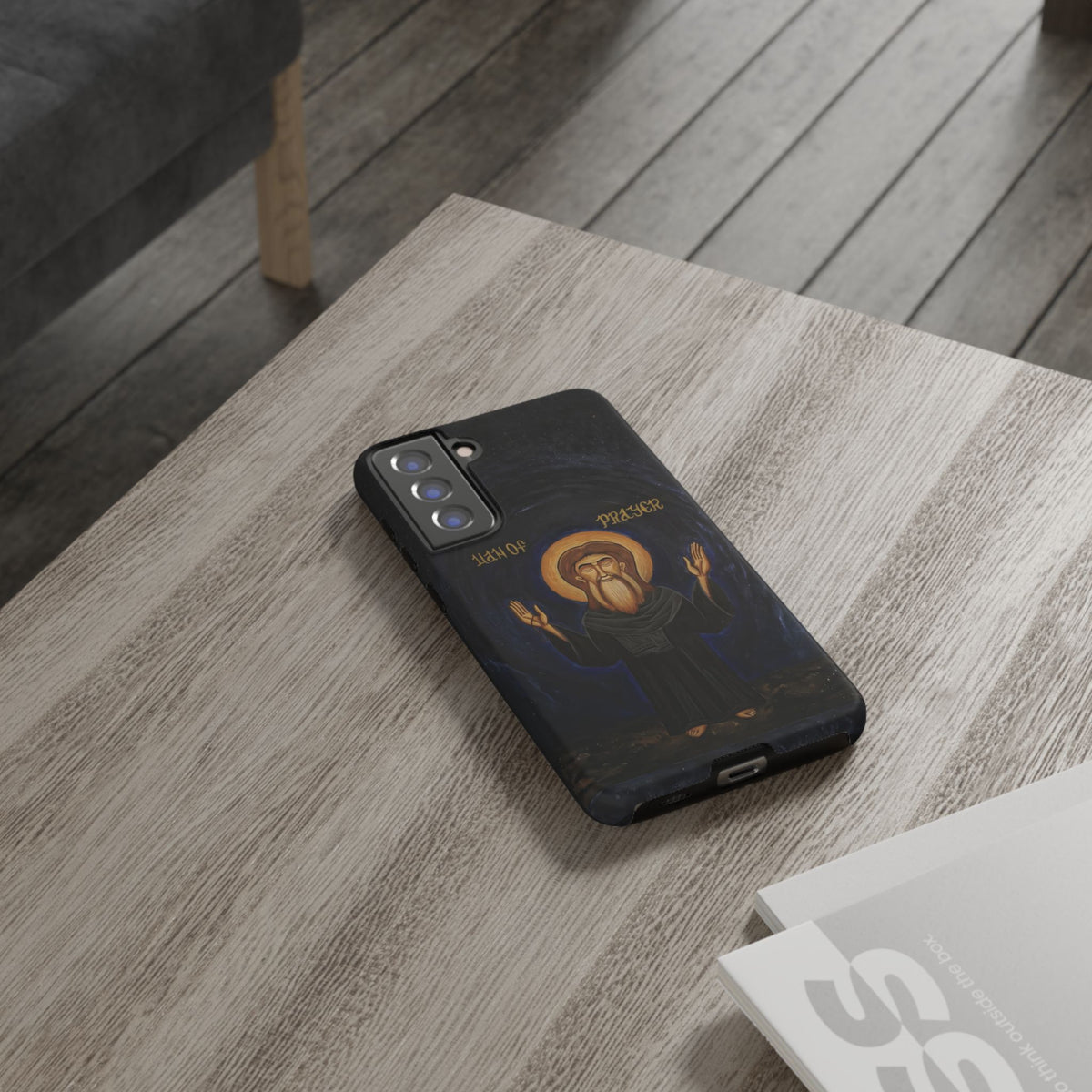 Christelijk telefoonhoesje Paus Cyrillus VI zwart mat
