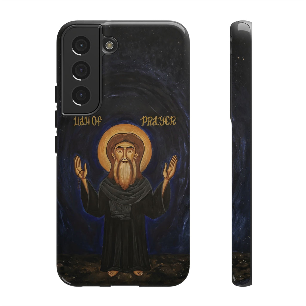 Christelijk telefoonhoesje Paus Cyrillus VI zwart mat