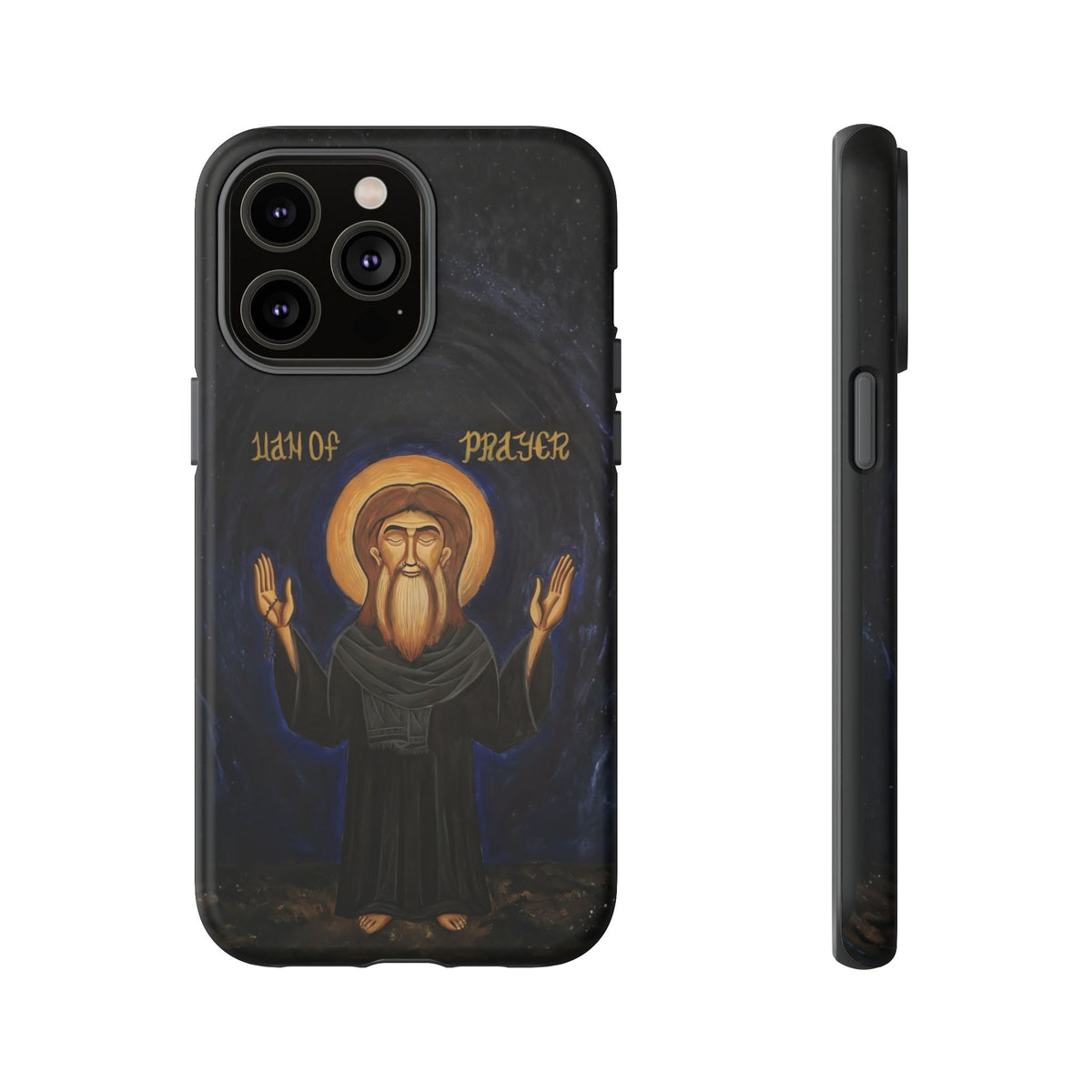 Christelijk telefoonhoesje Paus Cyrillus VI zwart mat