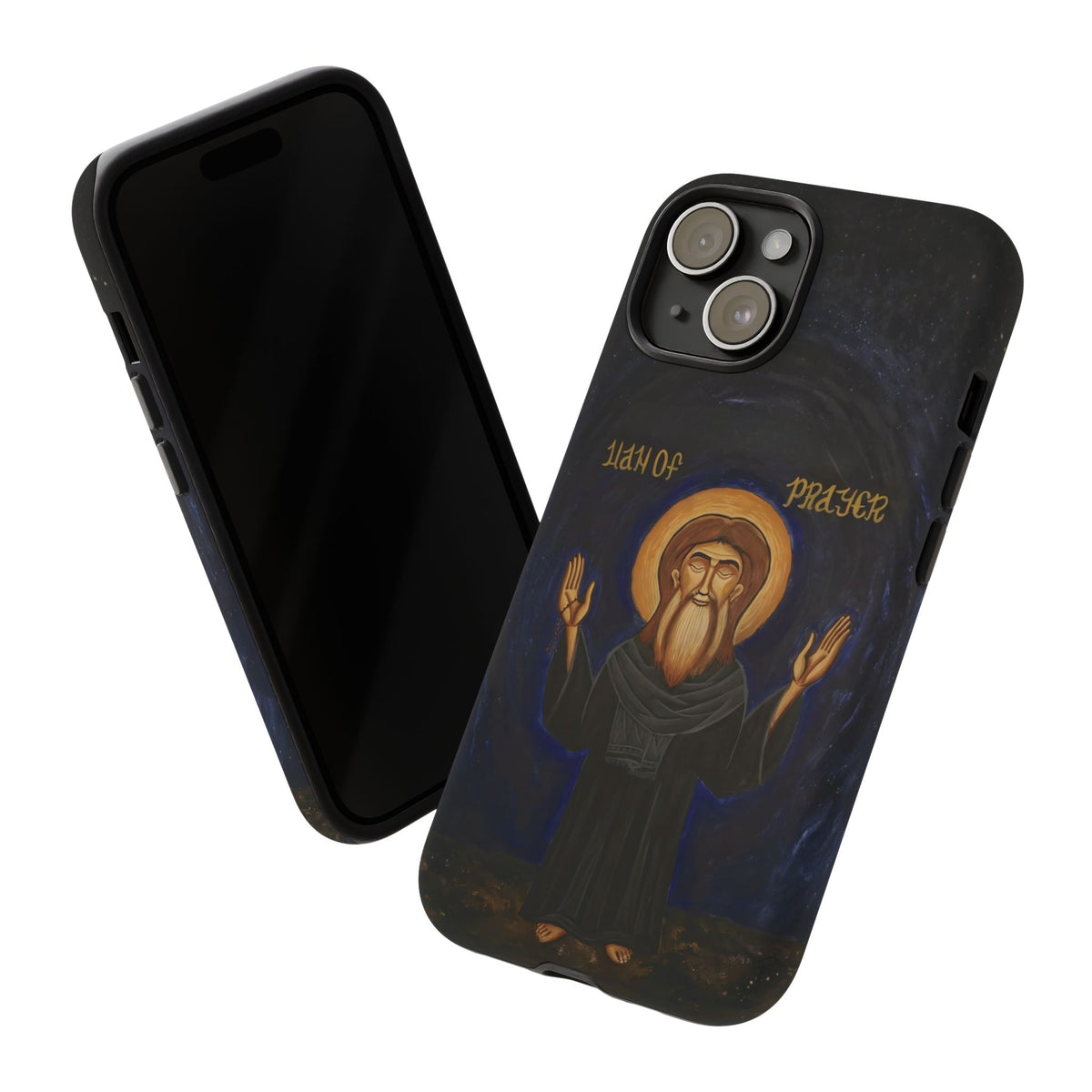 Christelijk telefoonhoesje Paus Cyrillus VI zwart mat
