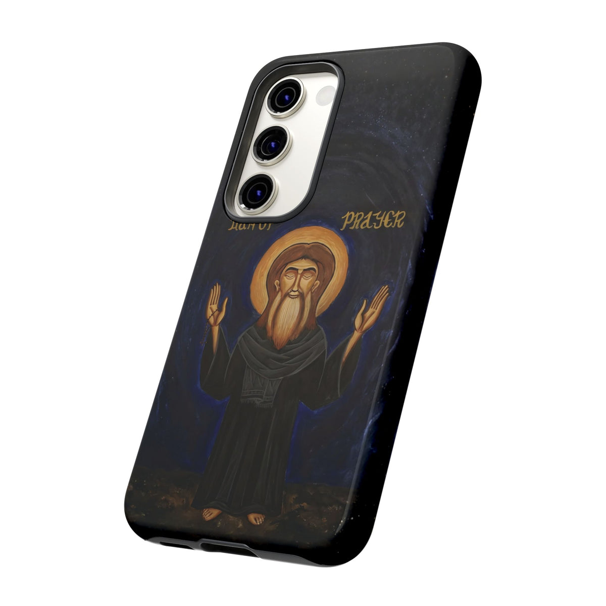 Christelijk telefoonhoesje Paus Cyrillus VI zwart mat