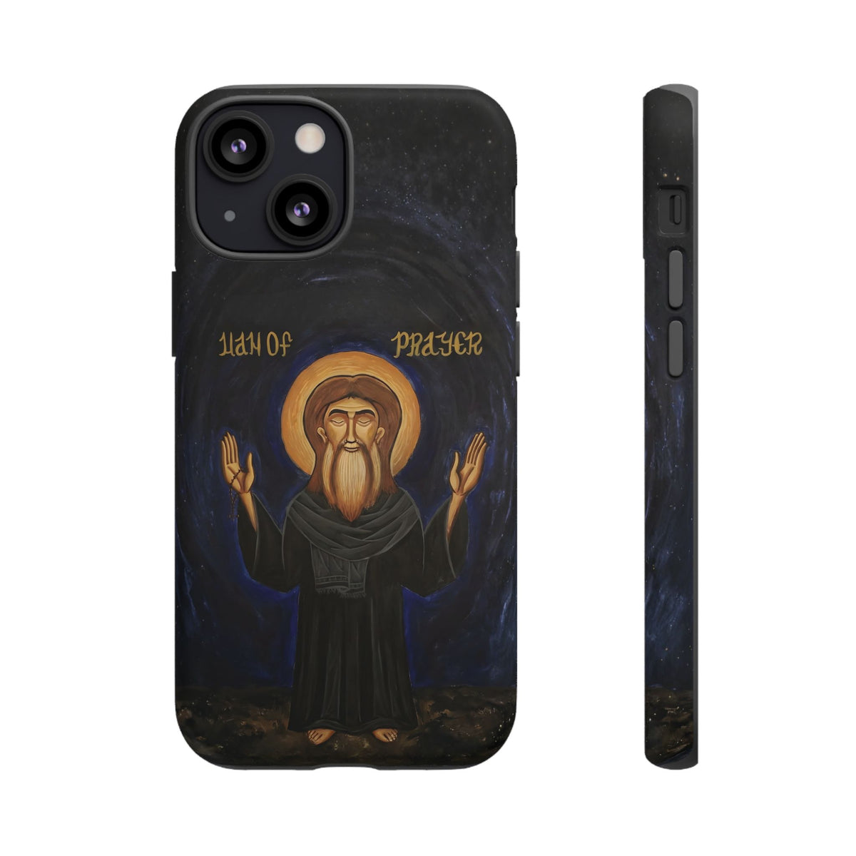 Christelijk telefoonhoesje Paus Cyrillus VI zwart mat
