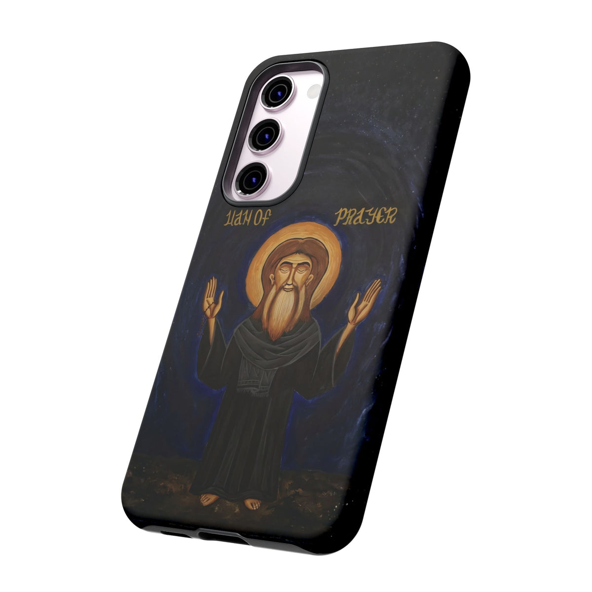 Christelijk telefoonhoesje Paus Cyrillus VI zwart mat