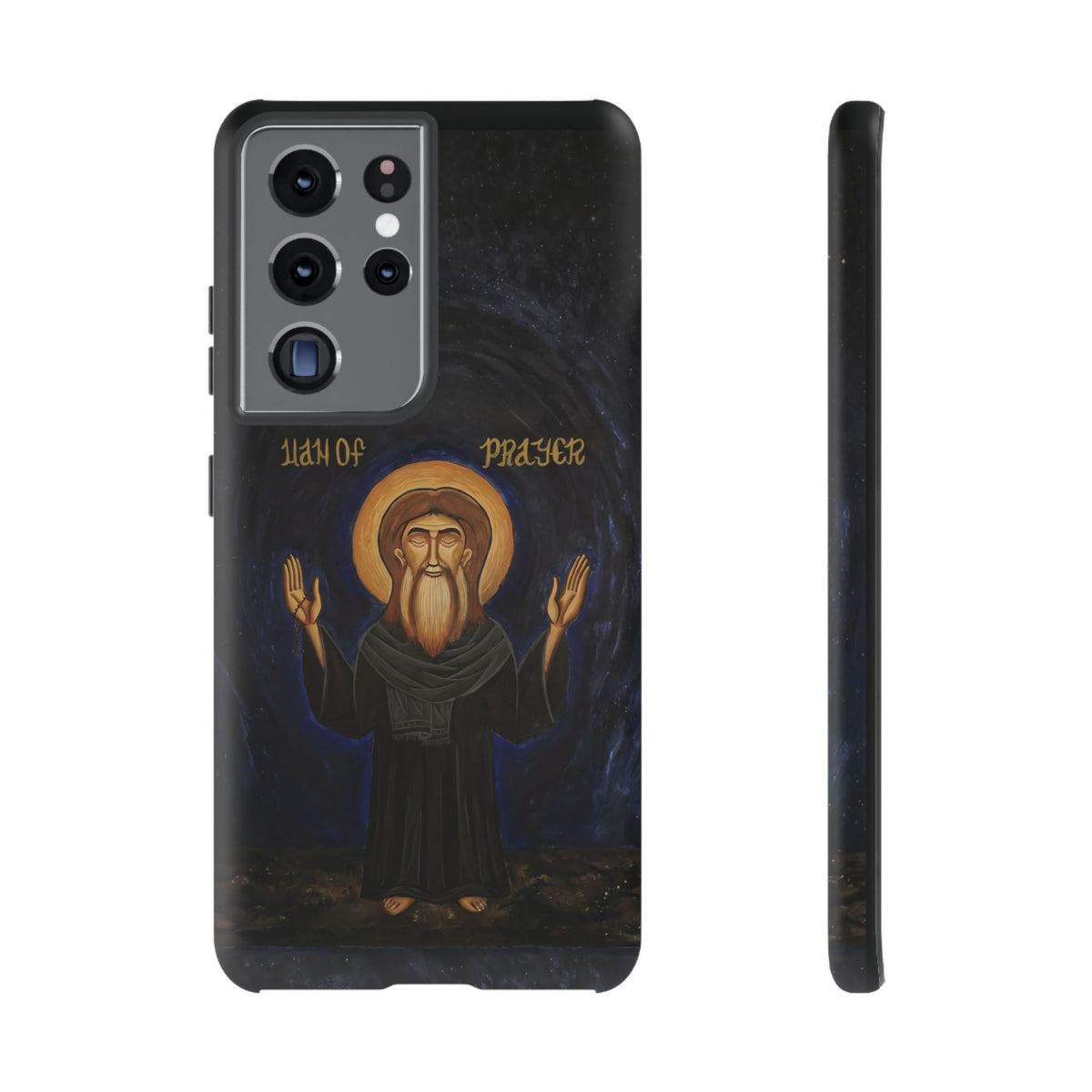 Christelijk telefoonhoesje Paus Cyrillus VI zwart mat