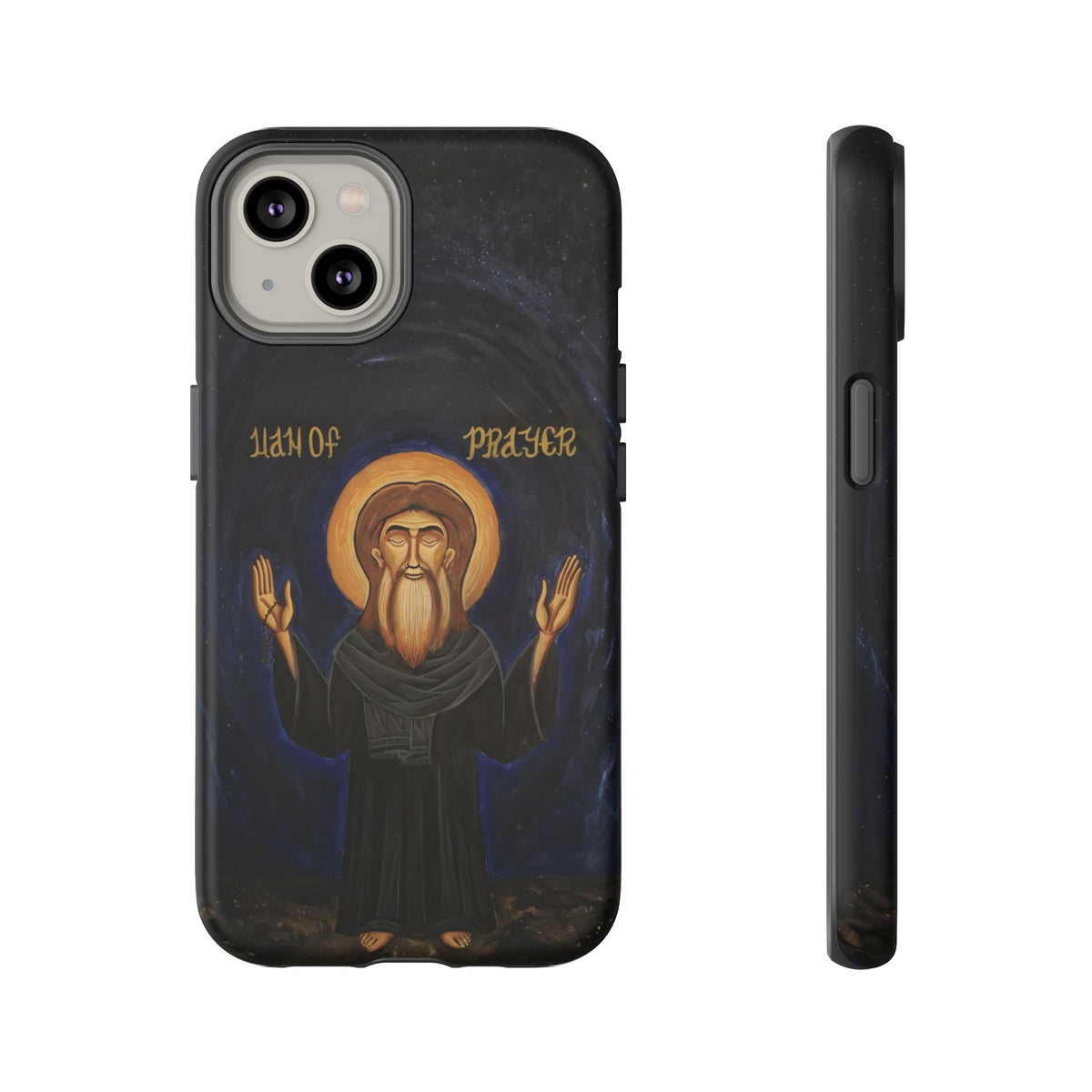 Christelijk telefoonhoesje Paus Cyrillus VI zwart mat