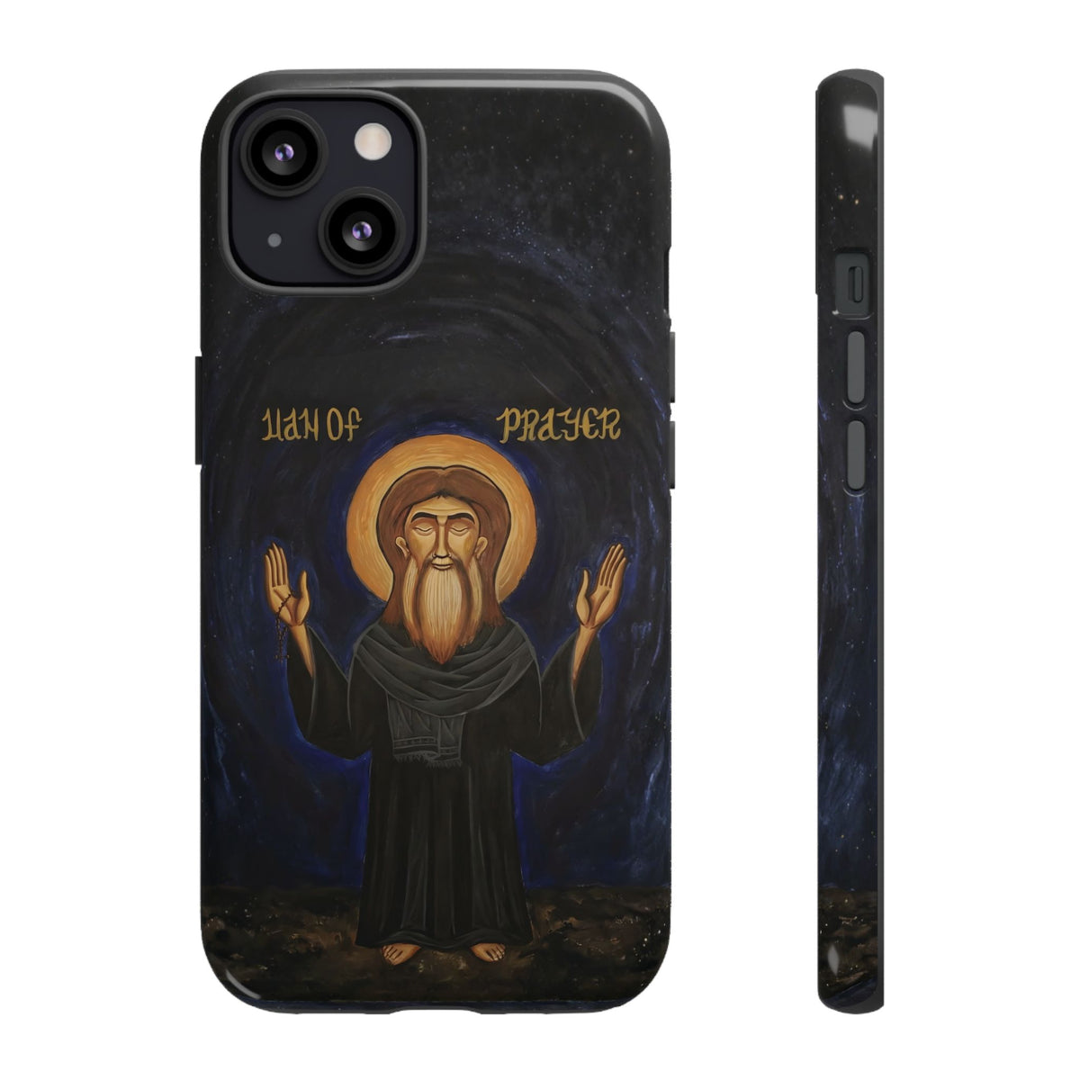 Christelijk telefoonhoesje Paus Cyrillus VI zwart mat