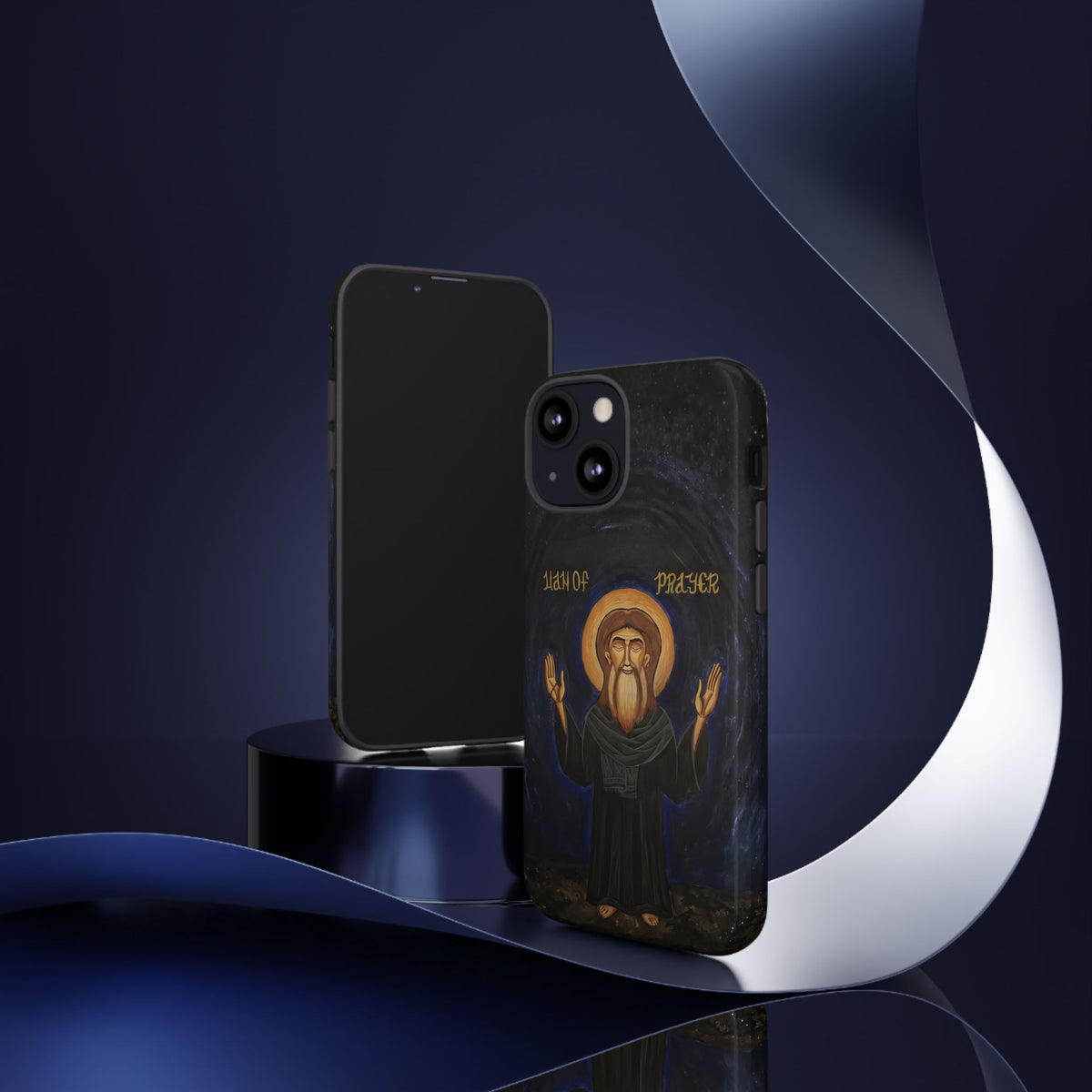 Christelijk telefoonhoesje Paus Cyrillus VI zwart mat