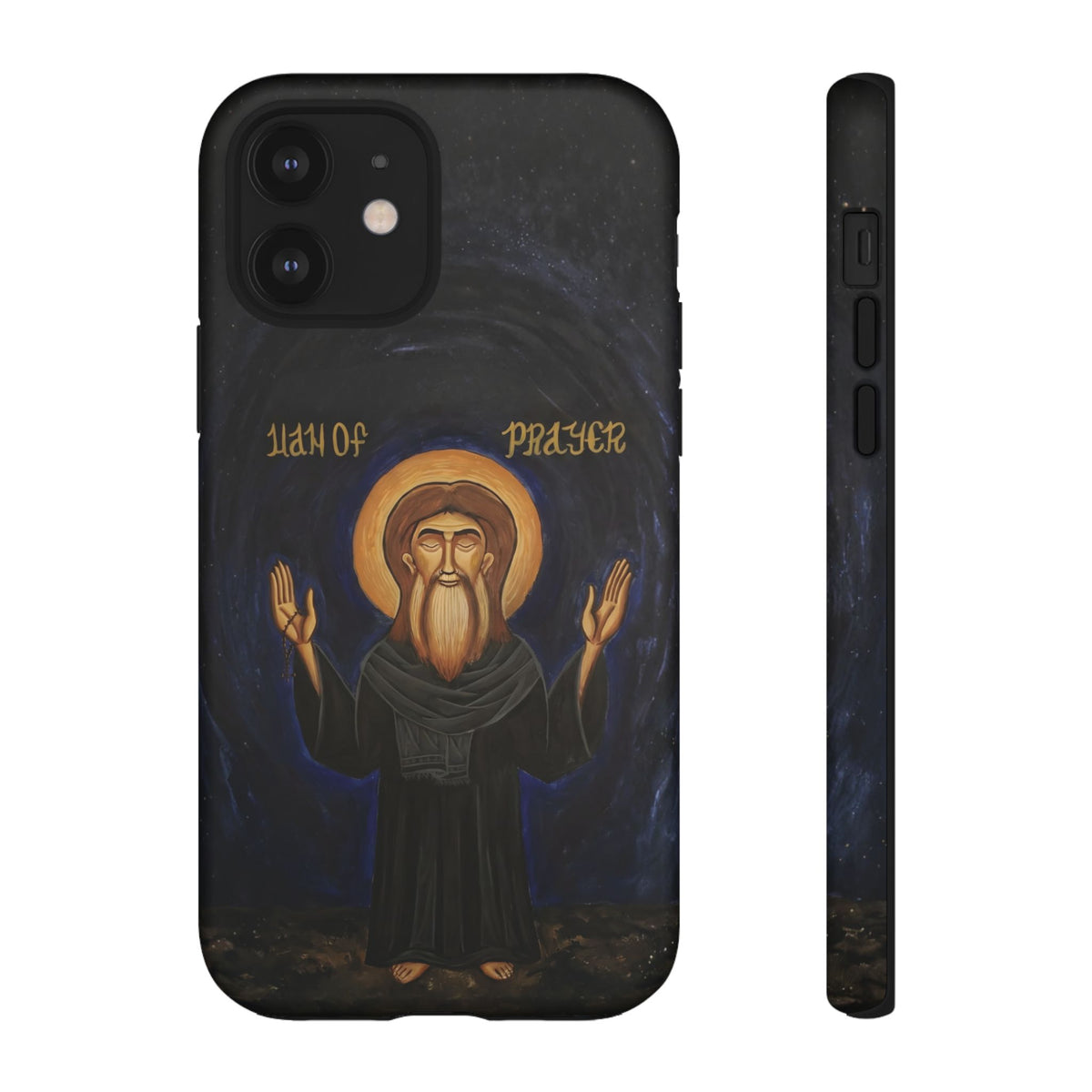 Christelijk telefoonhoesje Paus Cyrillus VI zwart mat