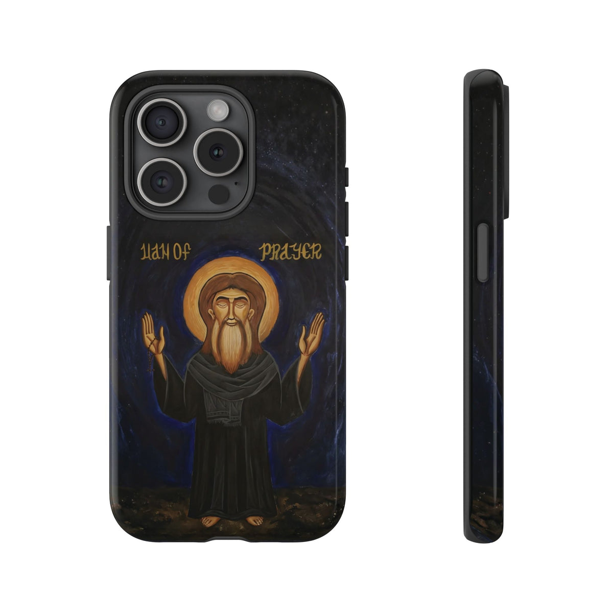 Christelijk telefoonhoesje Paus Cyrillus VI zwart mat