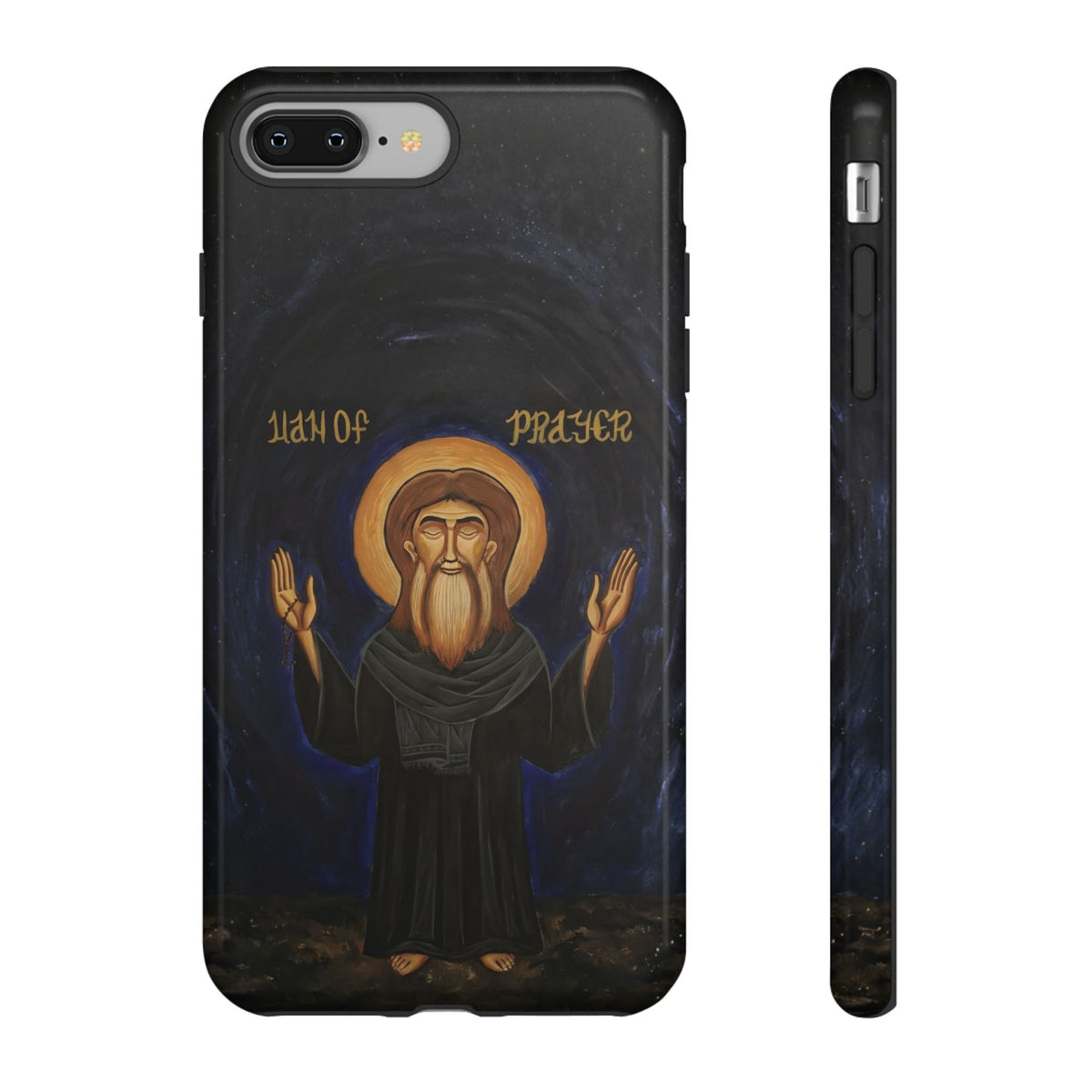 Christelijk telefoonhoesje Paus Cyrillus VI zwart mat