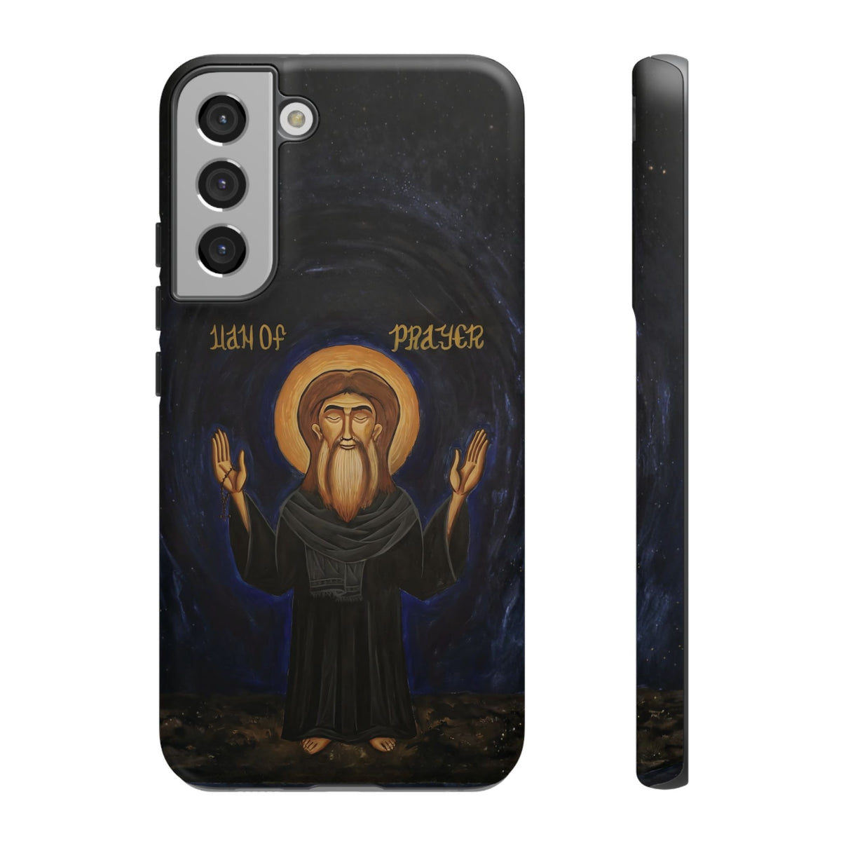 Christelijk telefoonhoesje Paus Cyrillus VI zwart mat