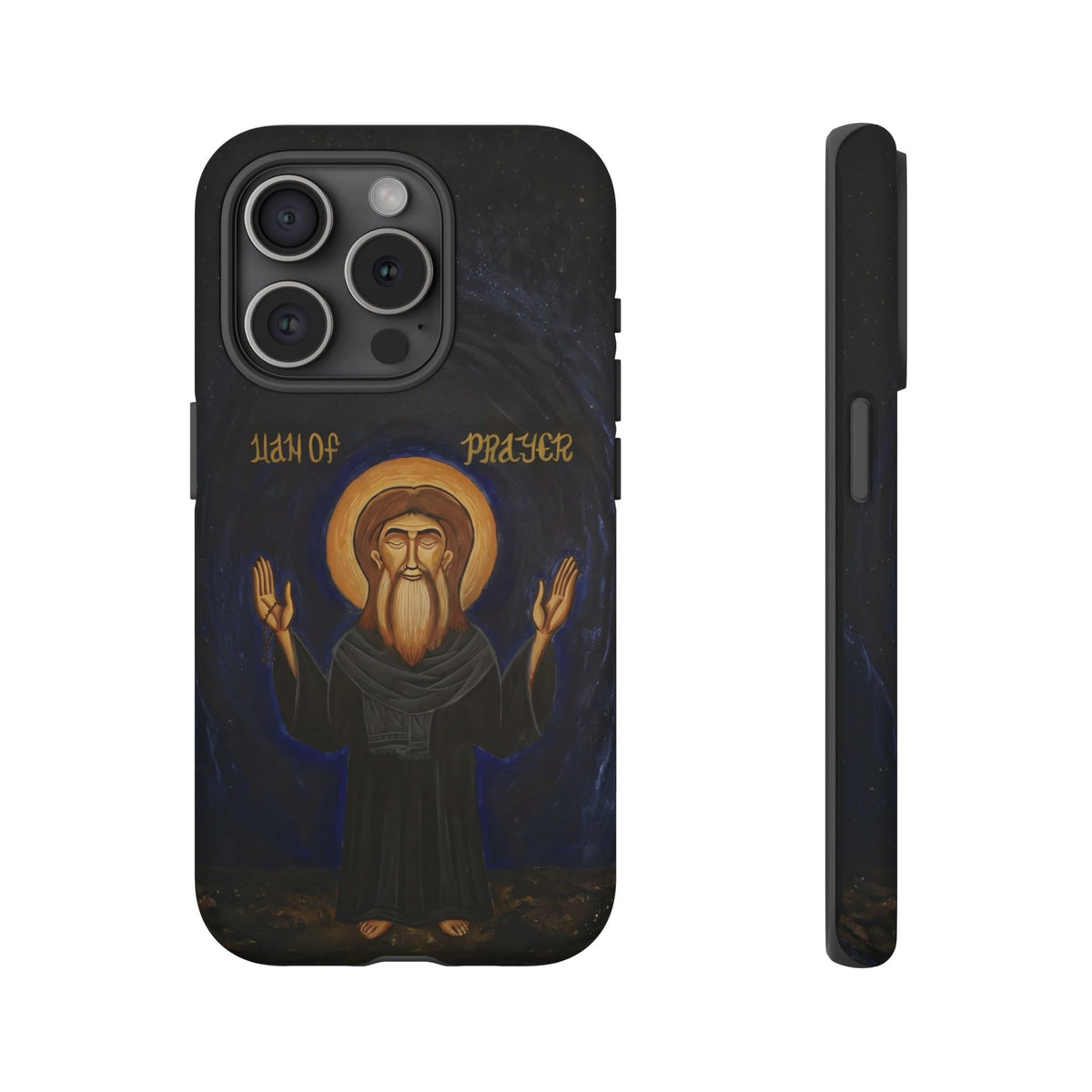 Christelijk telefoonhoesje Paus Cyrillus VI zwart mat