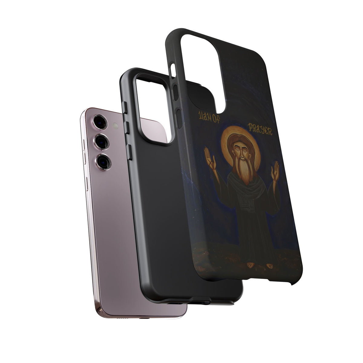 Christelijk telefoonhoesje Paus Cyrillus VI zwart mat