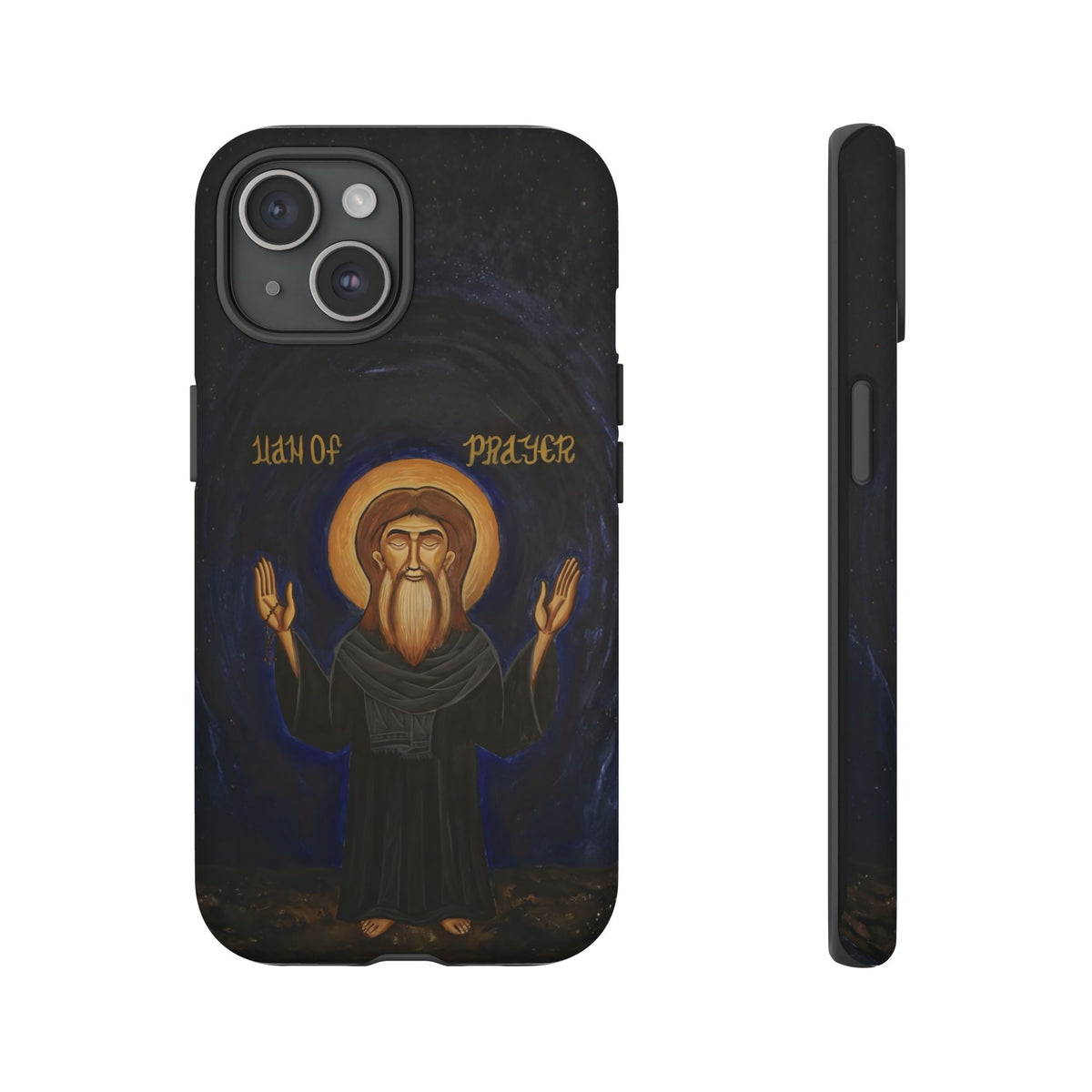 Christelijk telefoonhoesje Paus Cyrillus VI zwart mat