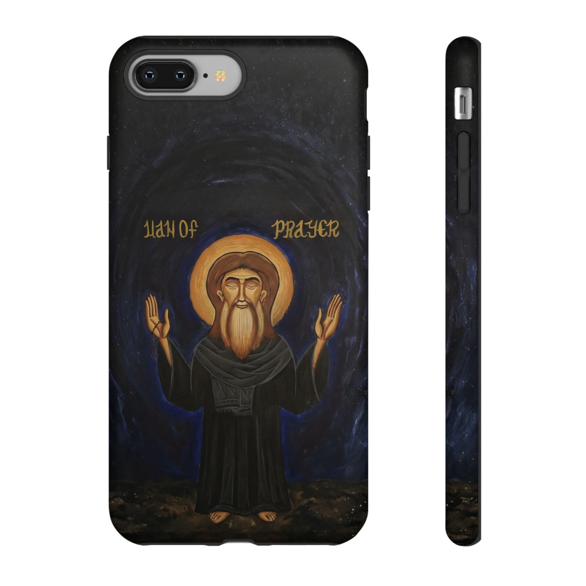 Christelijk telefoonhoesje Paus Cyrillus VI zwart mat