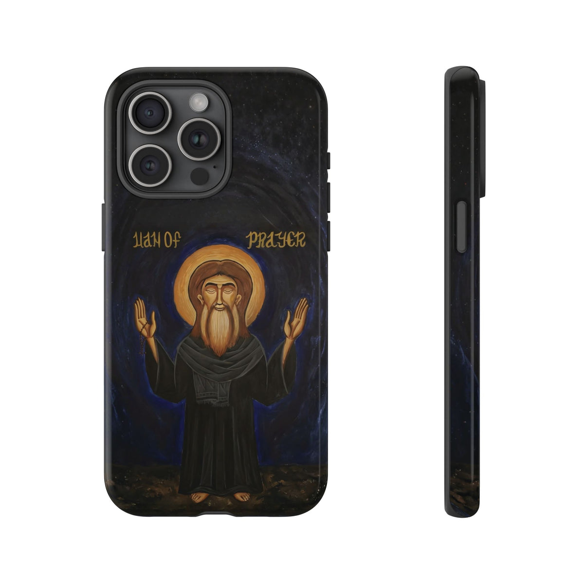 Christelijk telefoonhoesje Paus Cyrillus VI zwart mat
