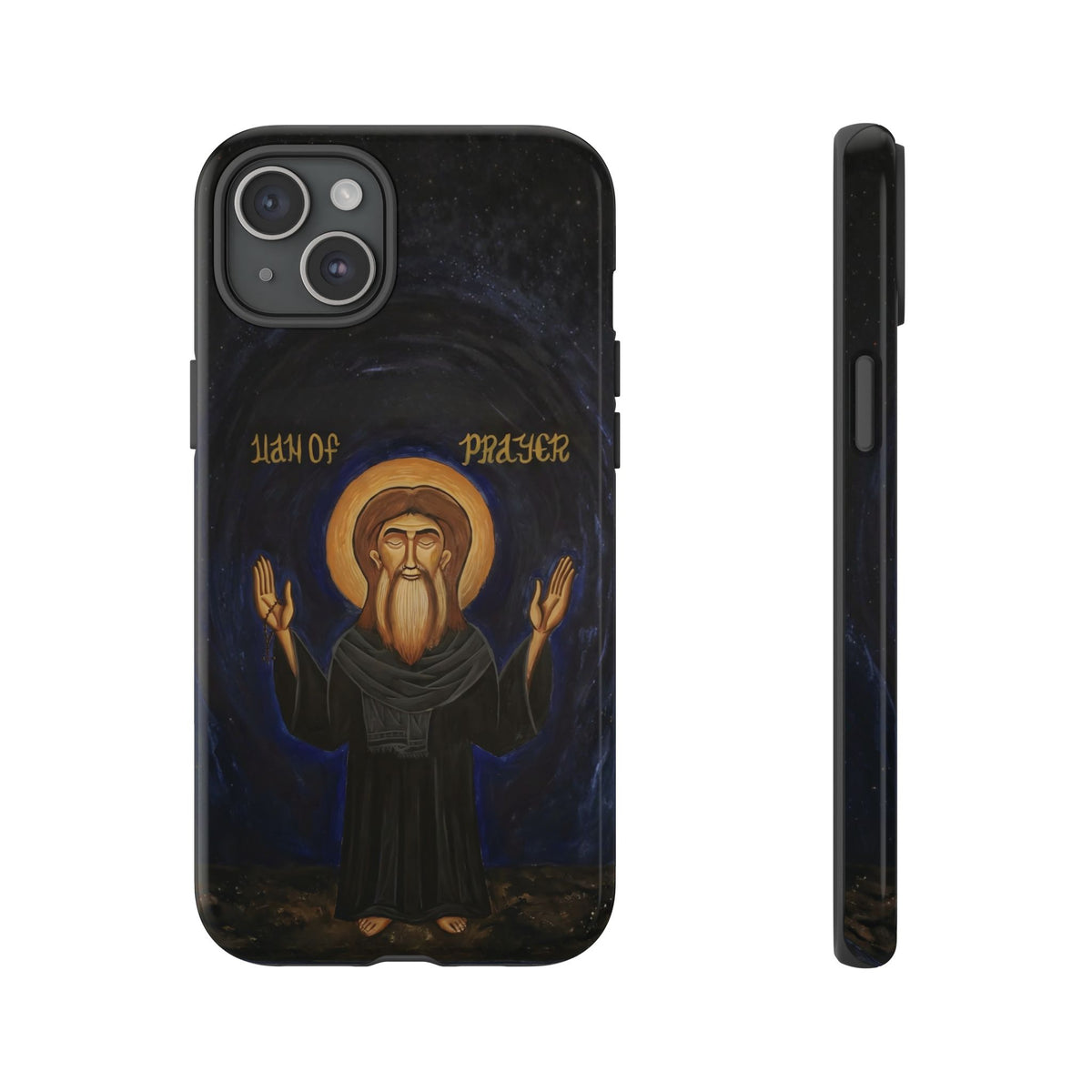 Christelijk telefoonhoesje Paus Cyrillus VI zwart mat