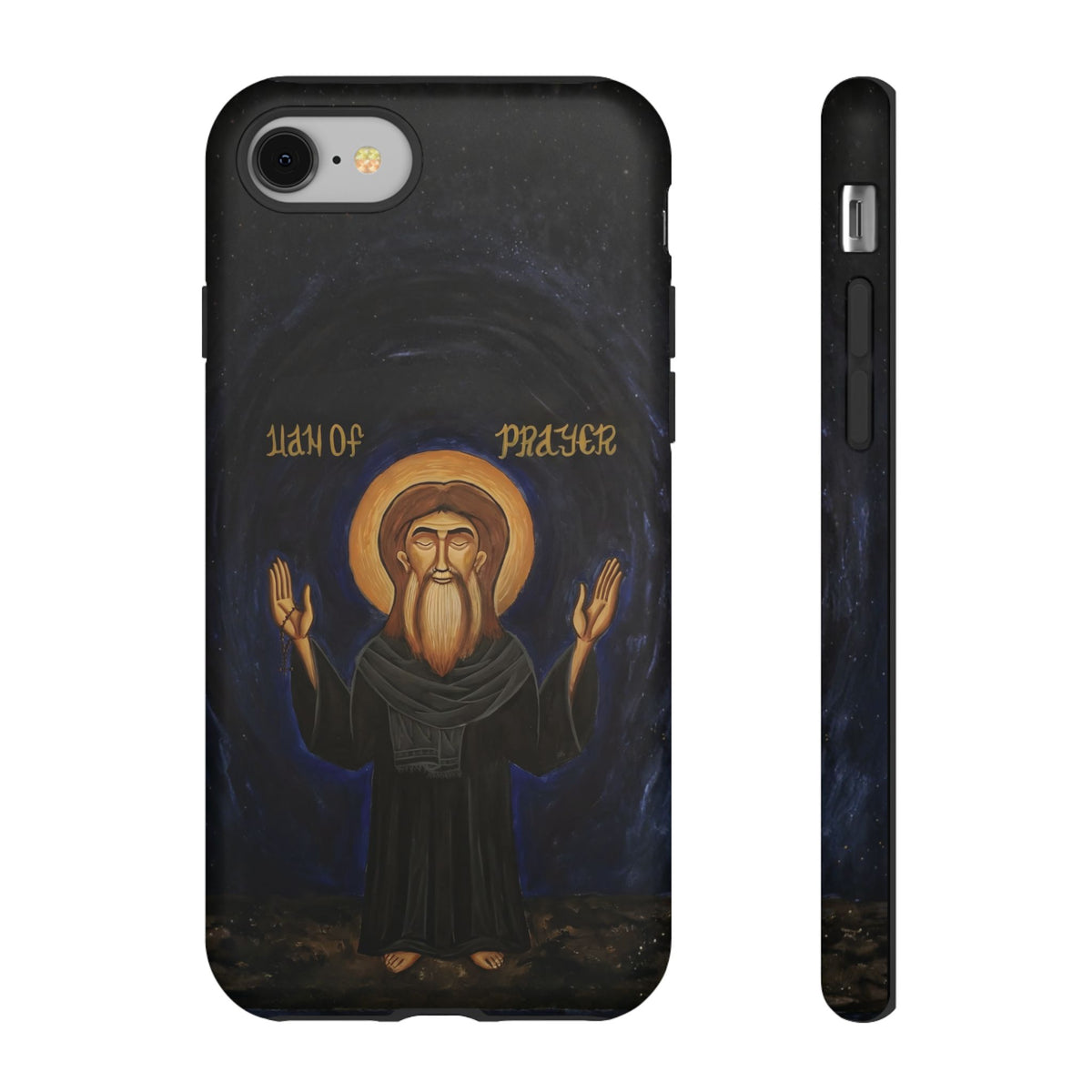 Christelijk telefoonhoesje Paus Cyrillus VI zwart mat