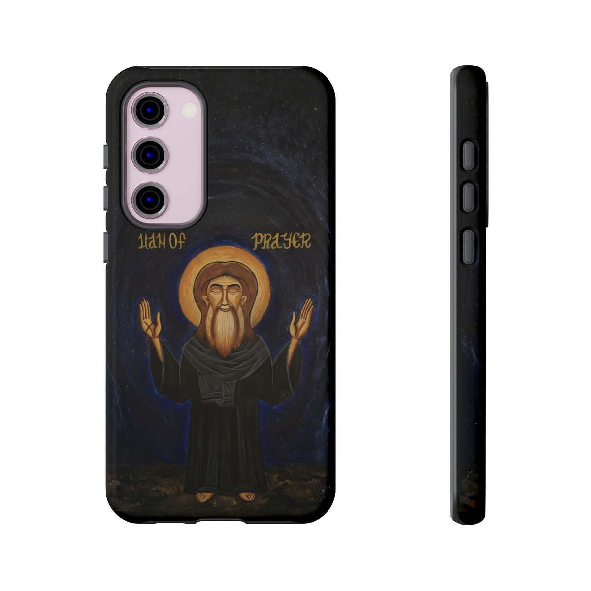 Christelijk telefoonhoesje Paus Cyrillus VI zwart mat
