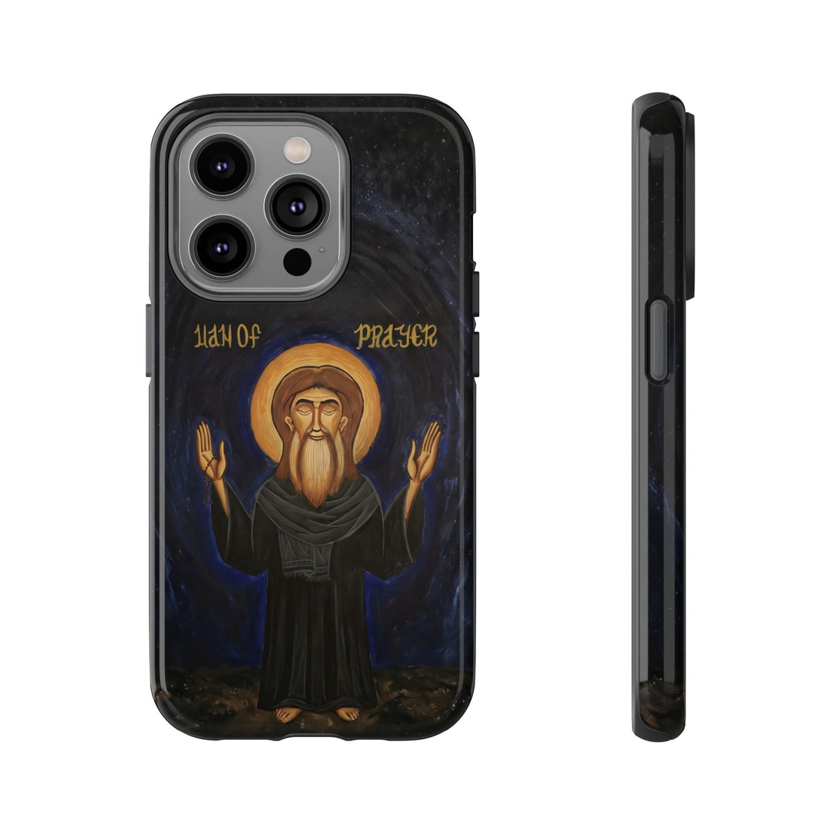 Christelijk telefoonhoesje Paus Cyrillus VI zwart mat