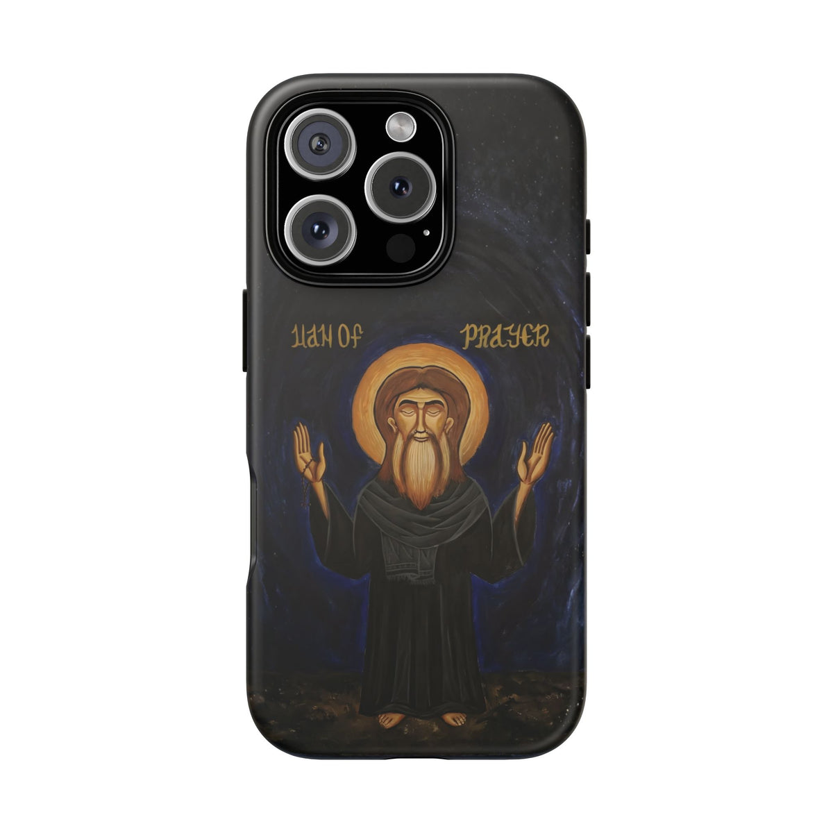 Christelijk telefoonhoesje Paus Cyrillus VI zwart mat