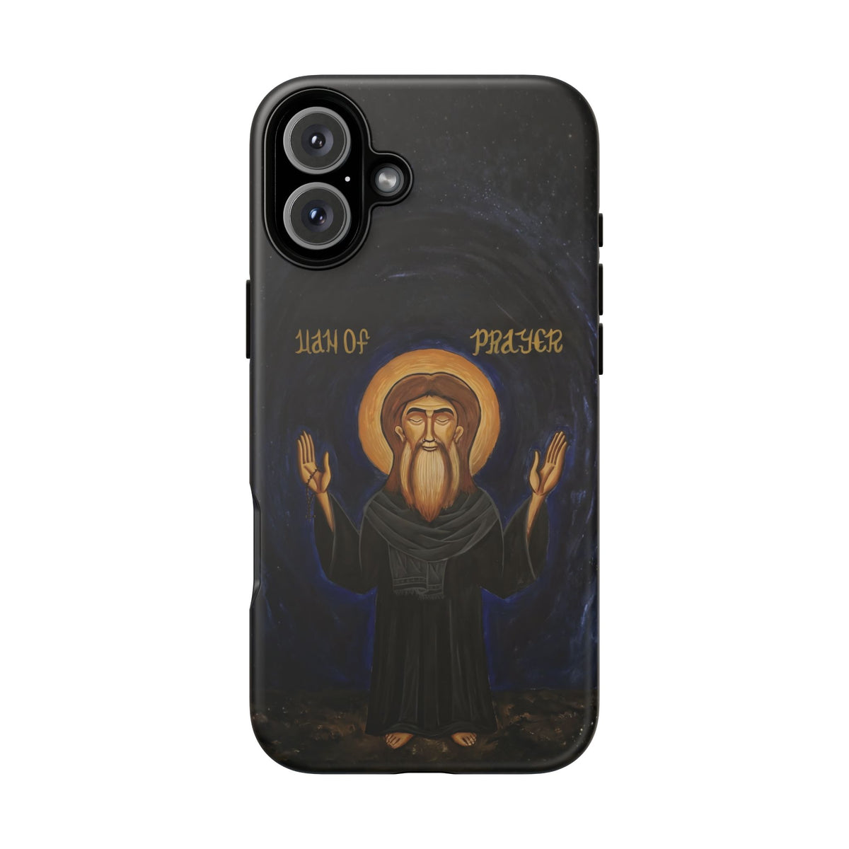 Christelijk telefoonhoesje Paus Cyrillus VI zwart mat