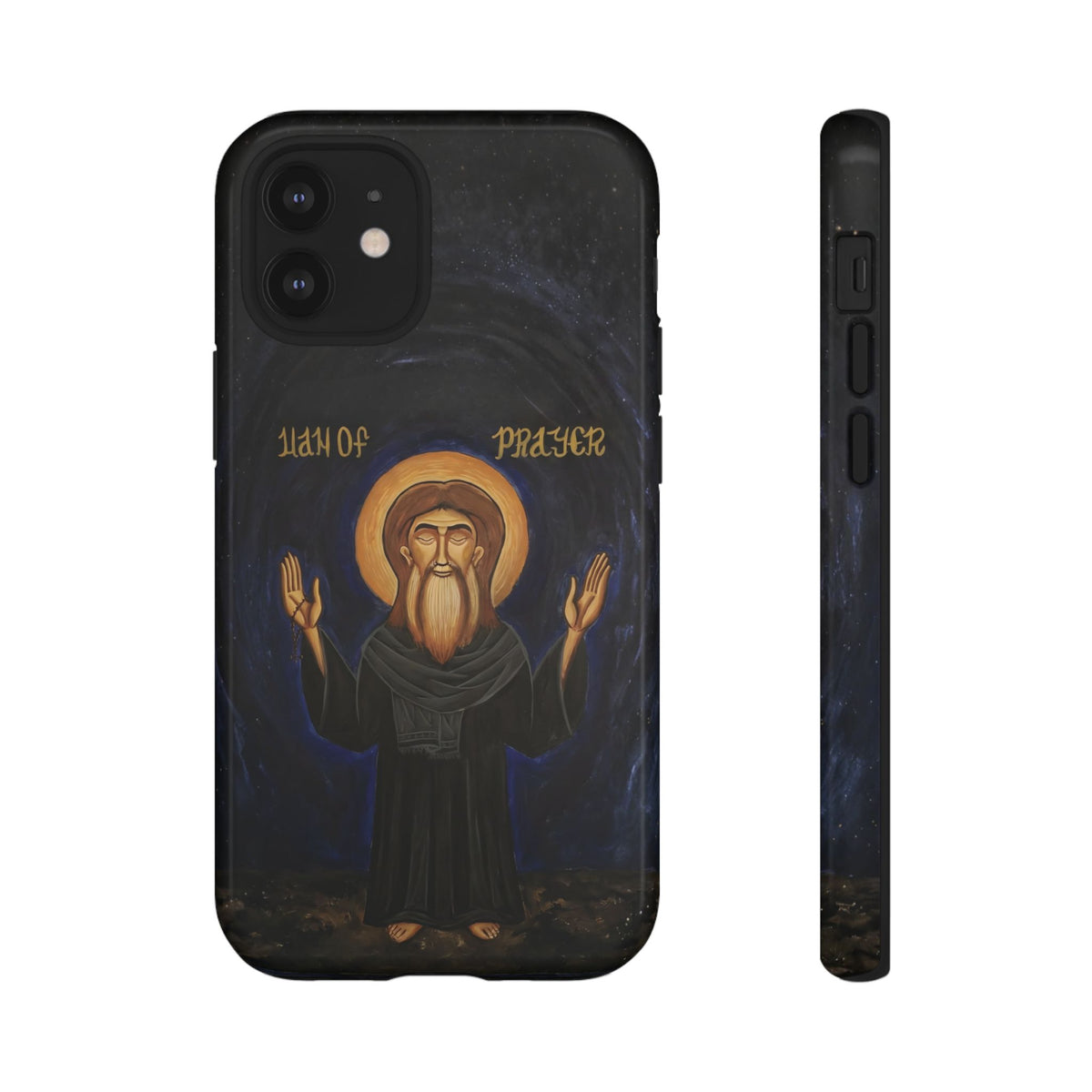Christelijk telefoonhoesje Paus Cyrillus VI zwart mat