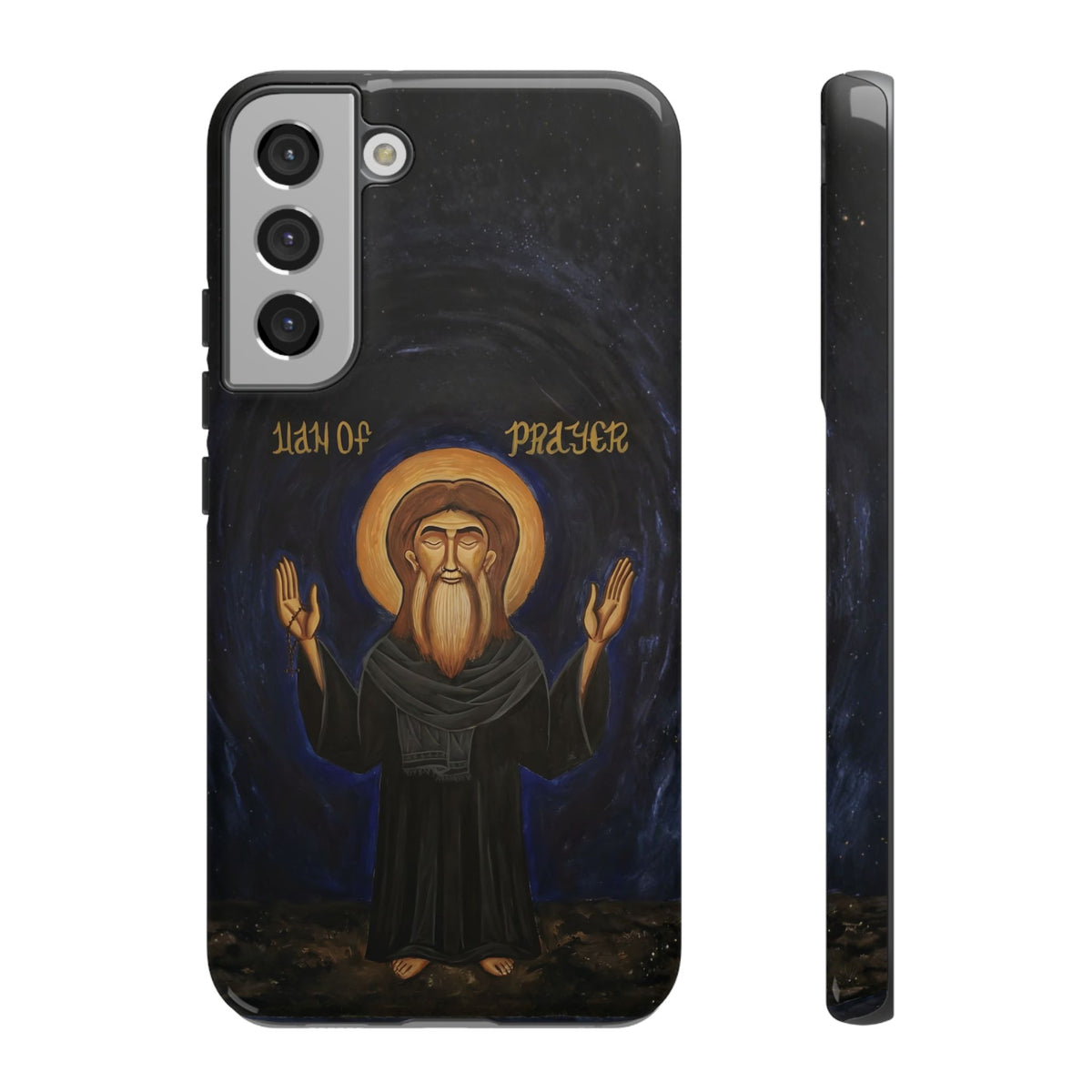 Christelijk telefoonhoesje Paus Cyrillus VI zwart mat