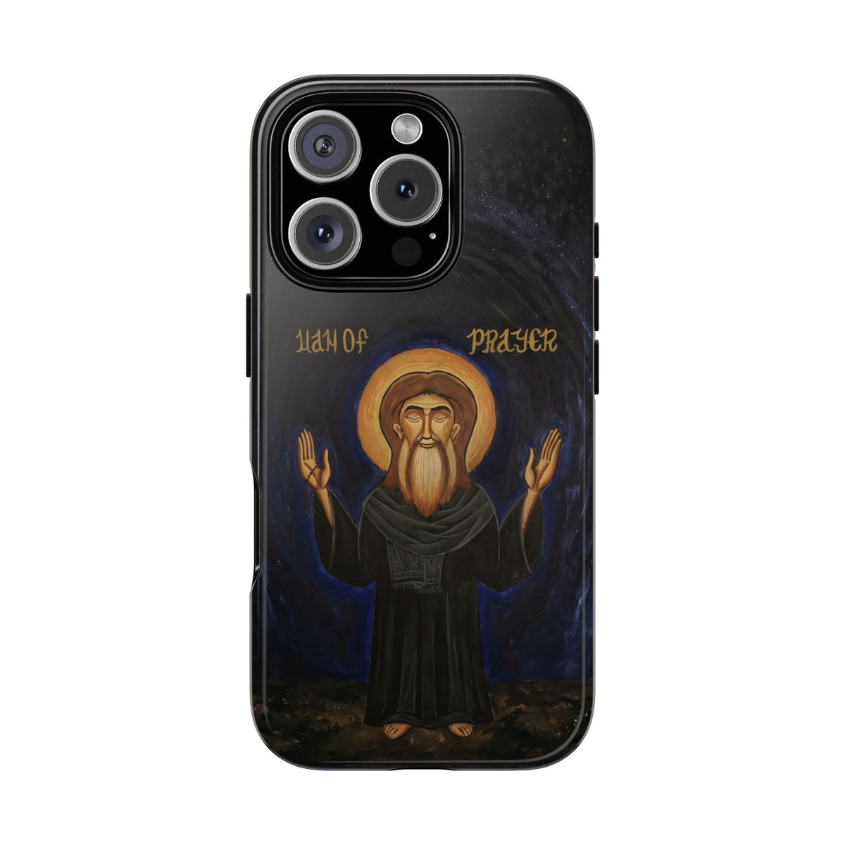 Christelijk telefoonhoesje Paus Cyrillus VI zwart mat