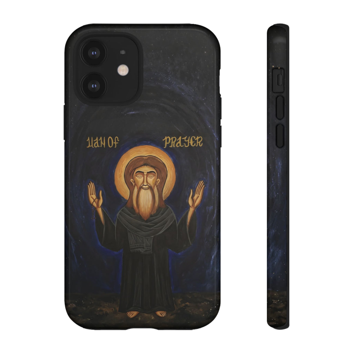 Christelijk telefoonhoesje Paus Cyrillus VI zwart mat