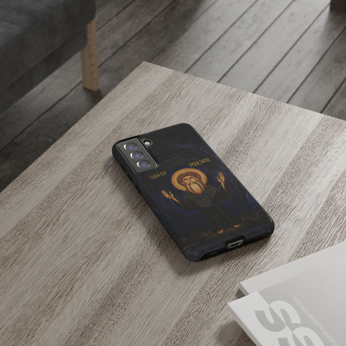 Christelijk telefoonhoesje Paus Cyrillus VI zwart mat