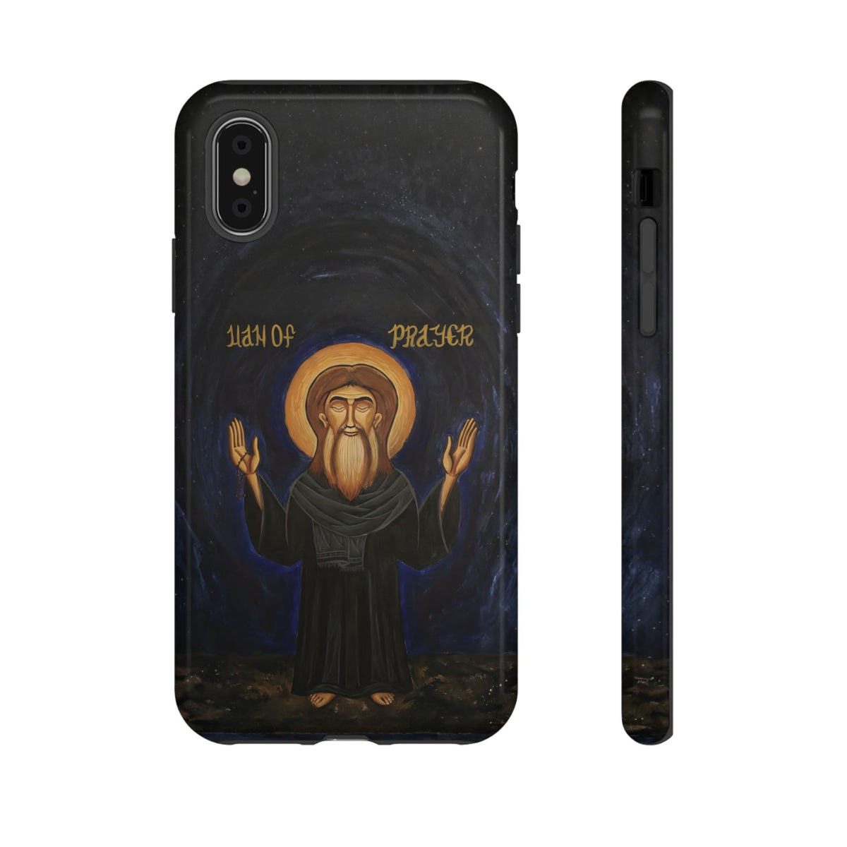 Christelijk telefoonhoesje Paus Cyrillus VI zwart mat