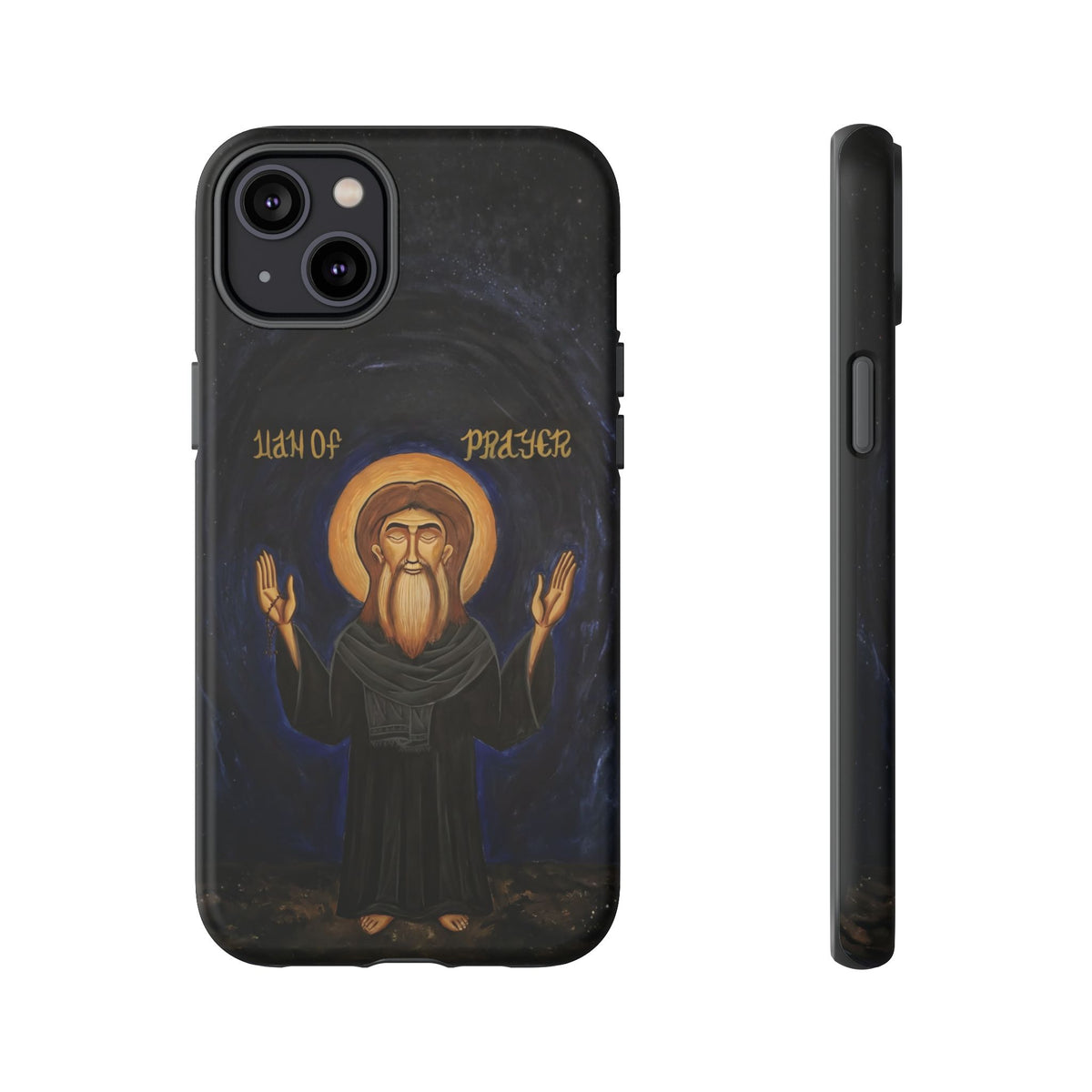 Christelijk telefoonhoesje Paus Cyrillus VI zwart mat