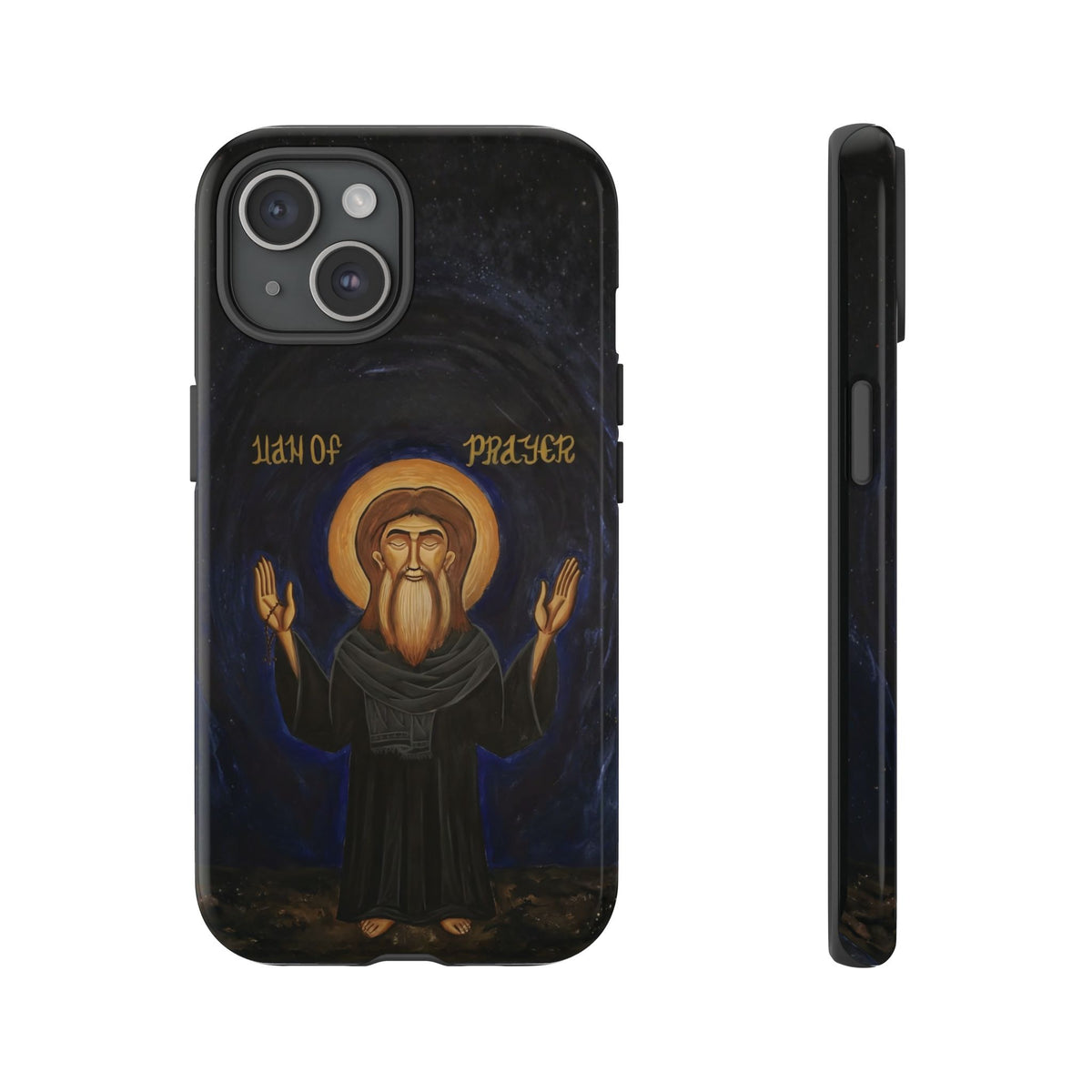 Christelijk telefoonhoesje Paus Cyrillus VI zwart mat
