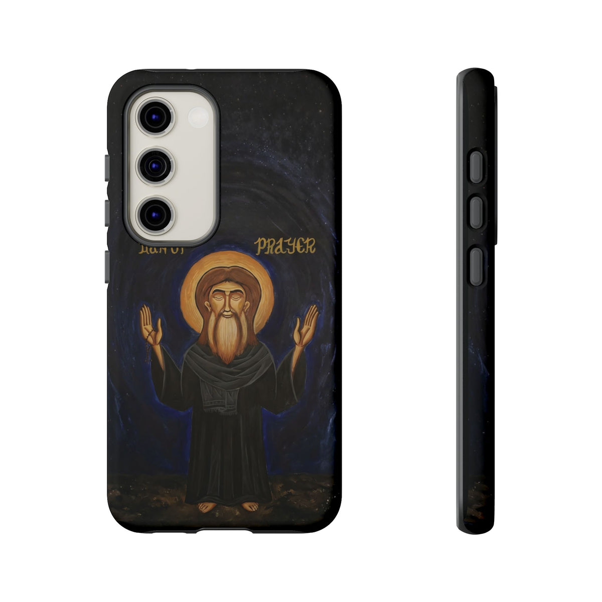 Christelijk telefoonhoesje Paus Cyrillus VI zwart mat