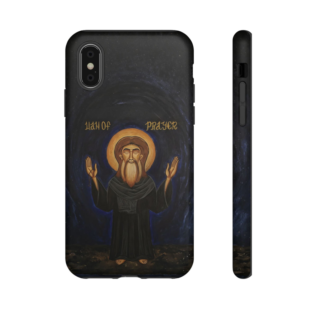 Christelijk telefoonhoesje Paus Cyrillus VI zwart mat