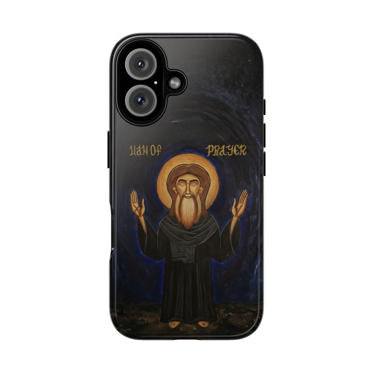 Christelijk telefoonhoesje Paus Cyrillus VI zwart mat