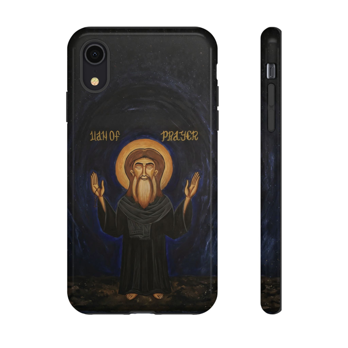 Christelijk telefoonhoesje Paus Cyrillus VI zwart mat